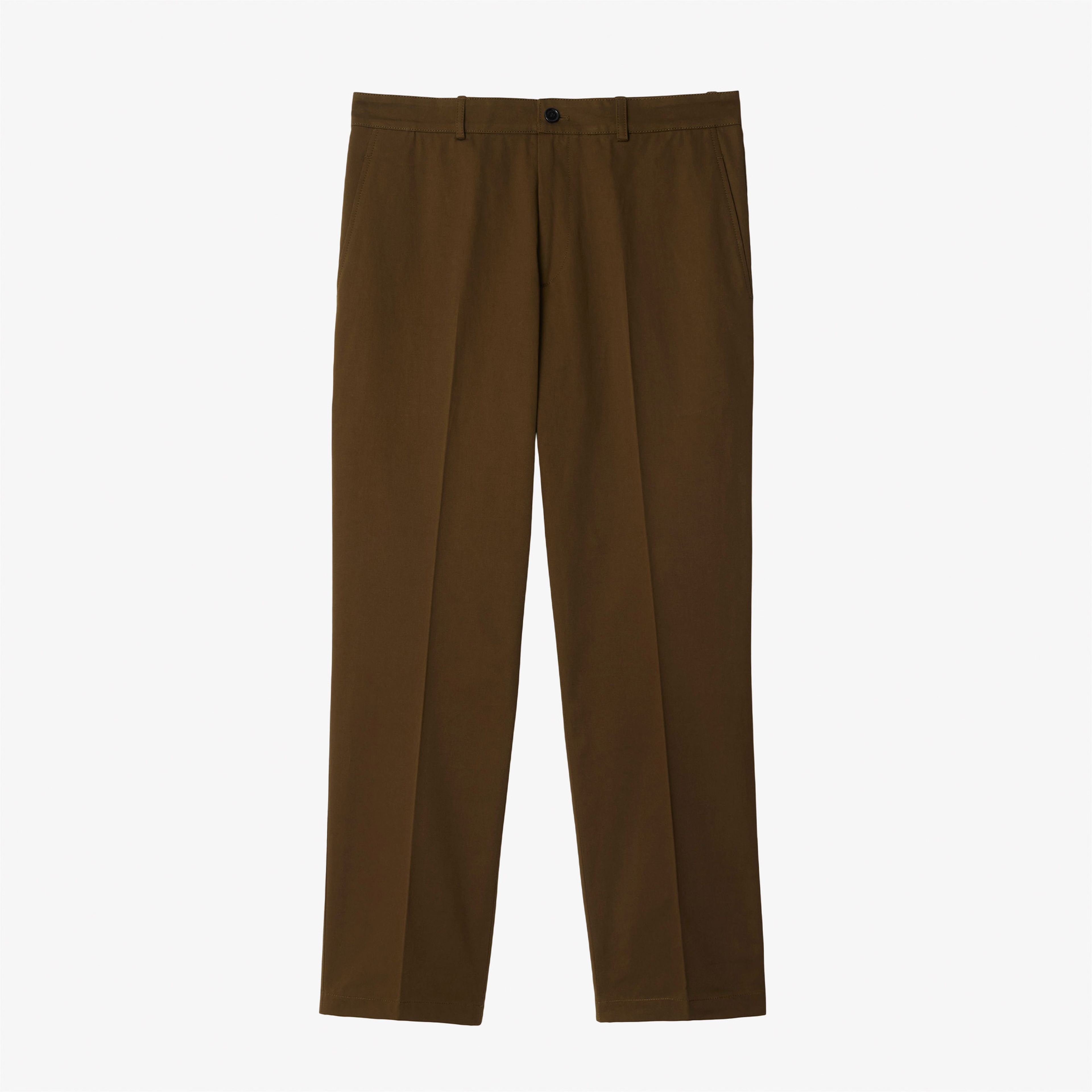 Burberry Pan Cotton Chinos Erkek Kahverengi Pantolon