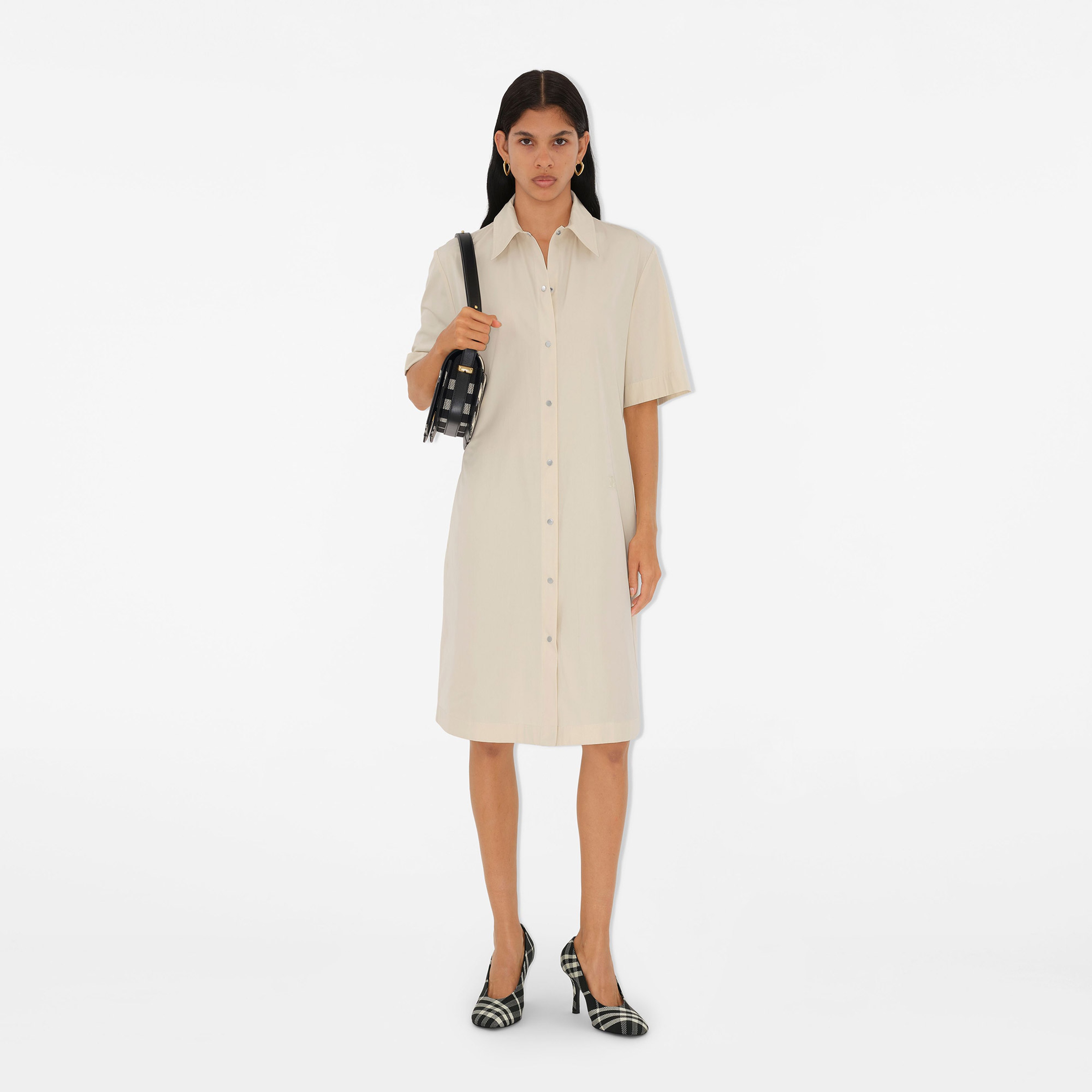 Burberry Check Baby High Kadın Siyah Ayakkabı