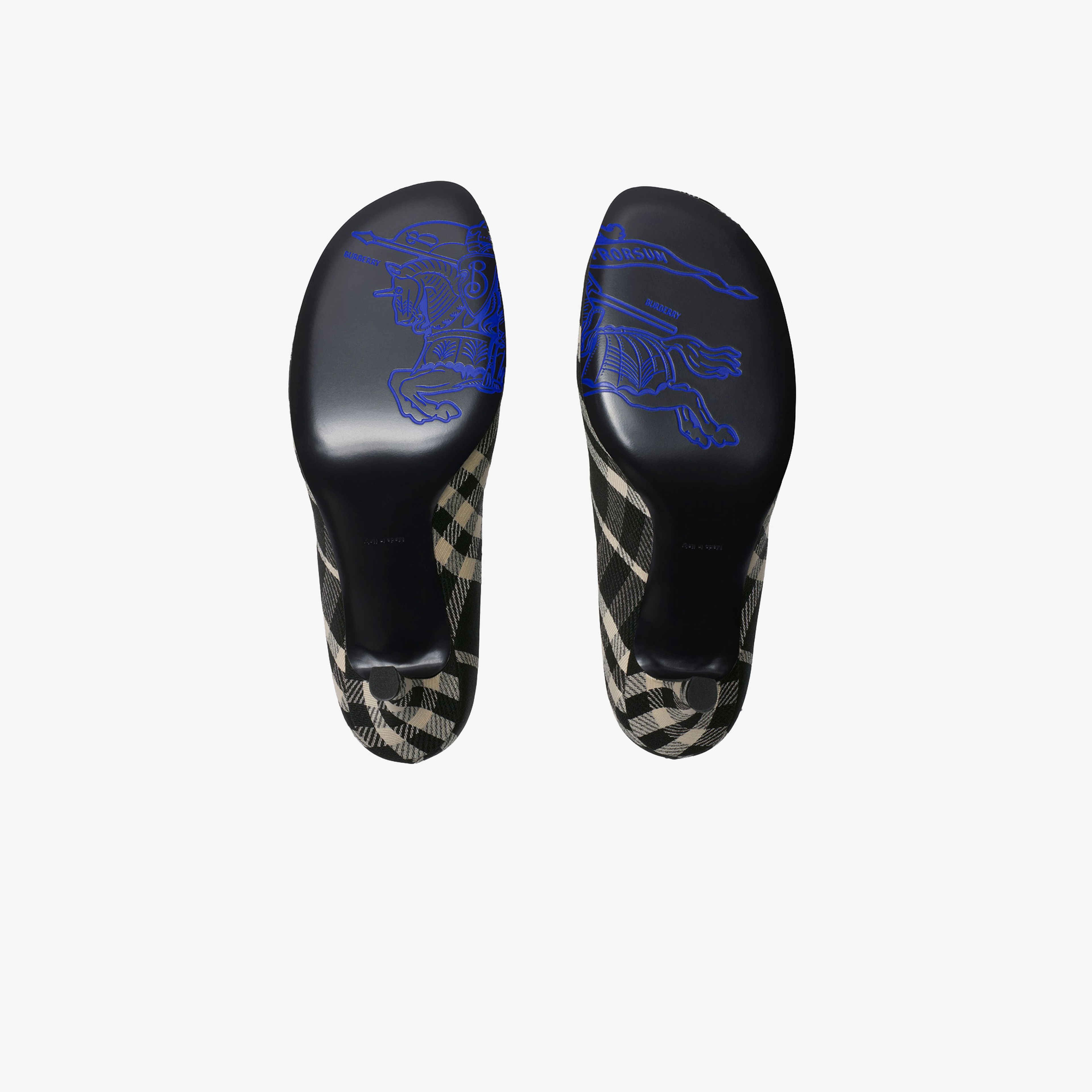 Burberry Check Baby High Kadın Siyah Ayakkabı