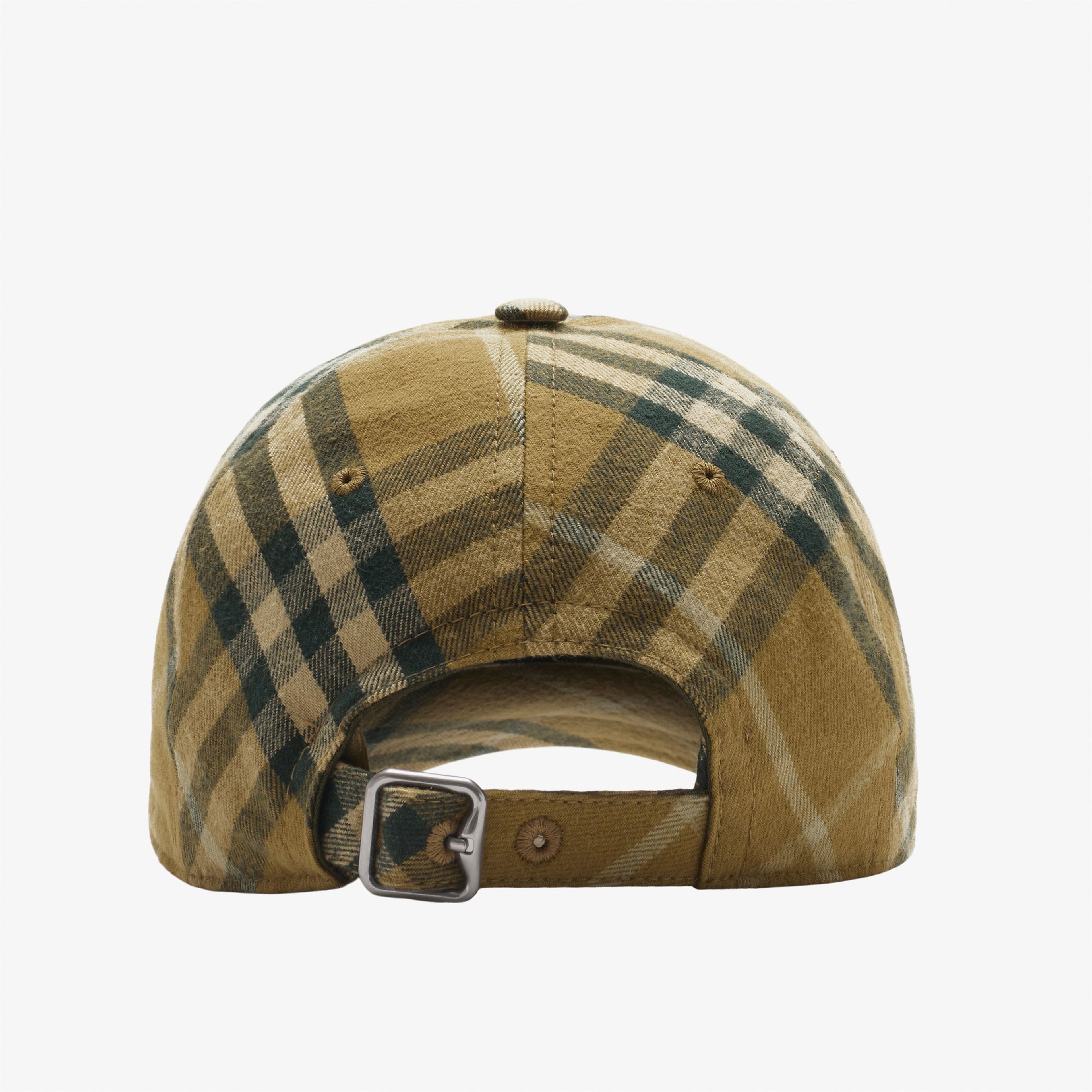 Burberry Check Pamuklu Baseball Erkek Haki Şapka