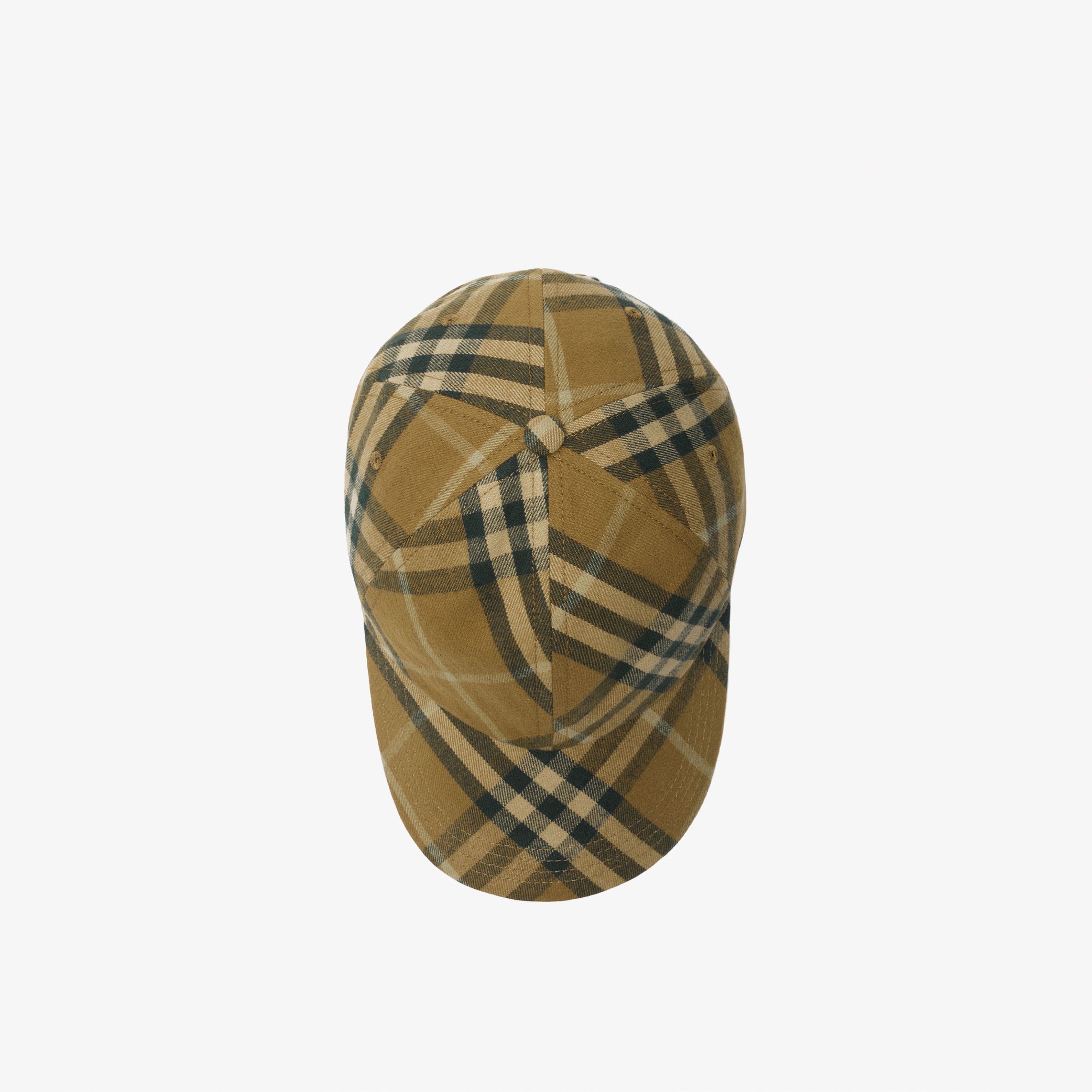 Burberry Check Pamuklu Baseball Erkek Haki Şapka