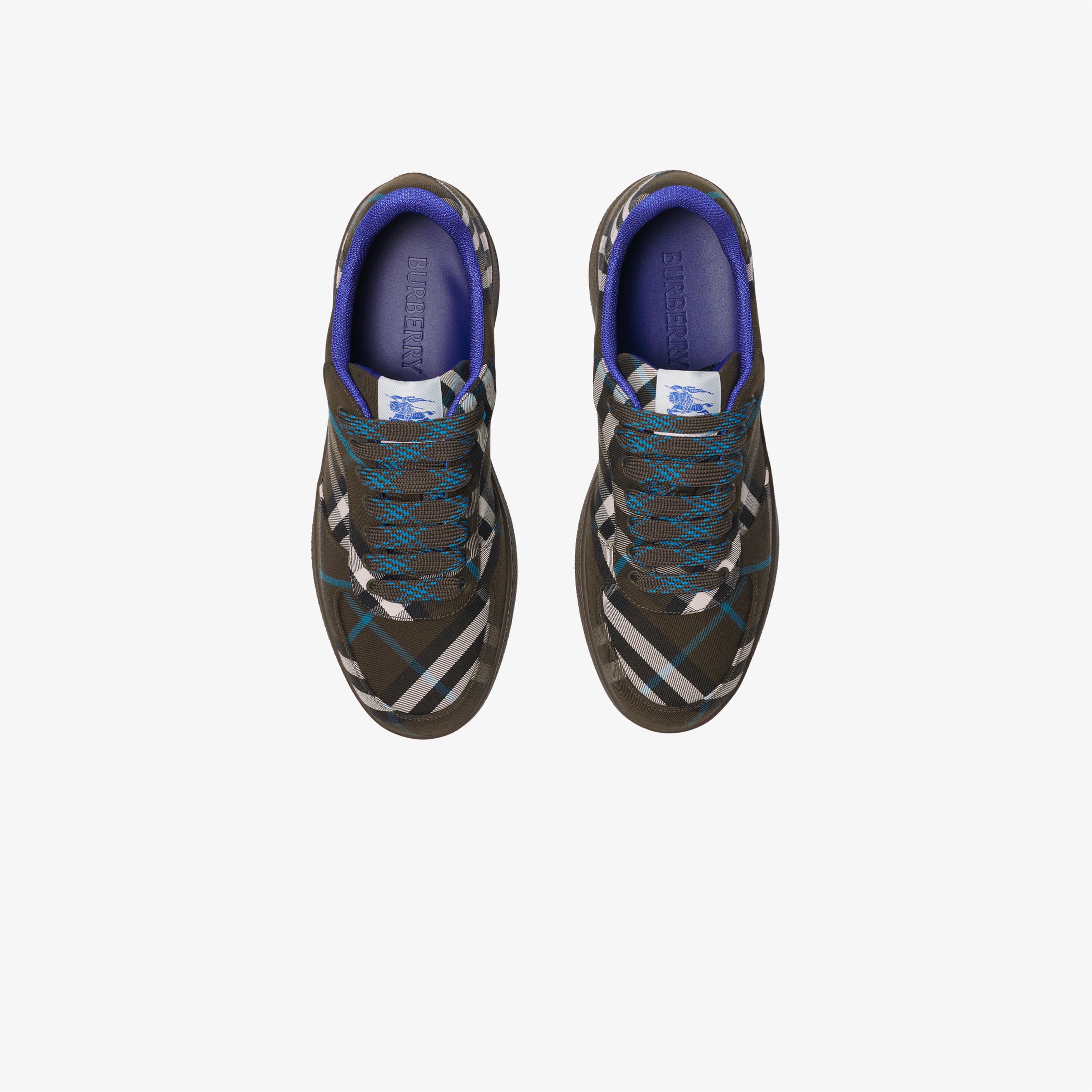 Burberry Check Terrace Erkek Haki Spor Ayakkabı