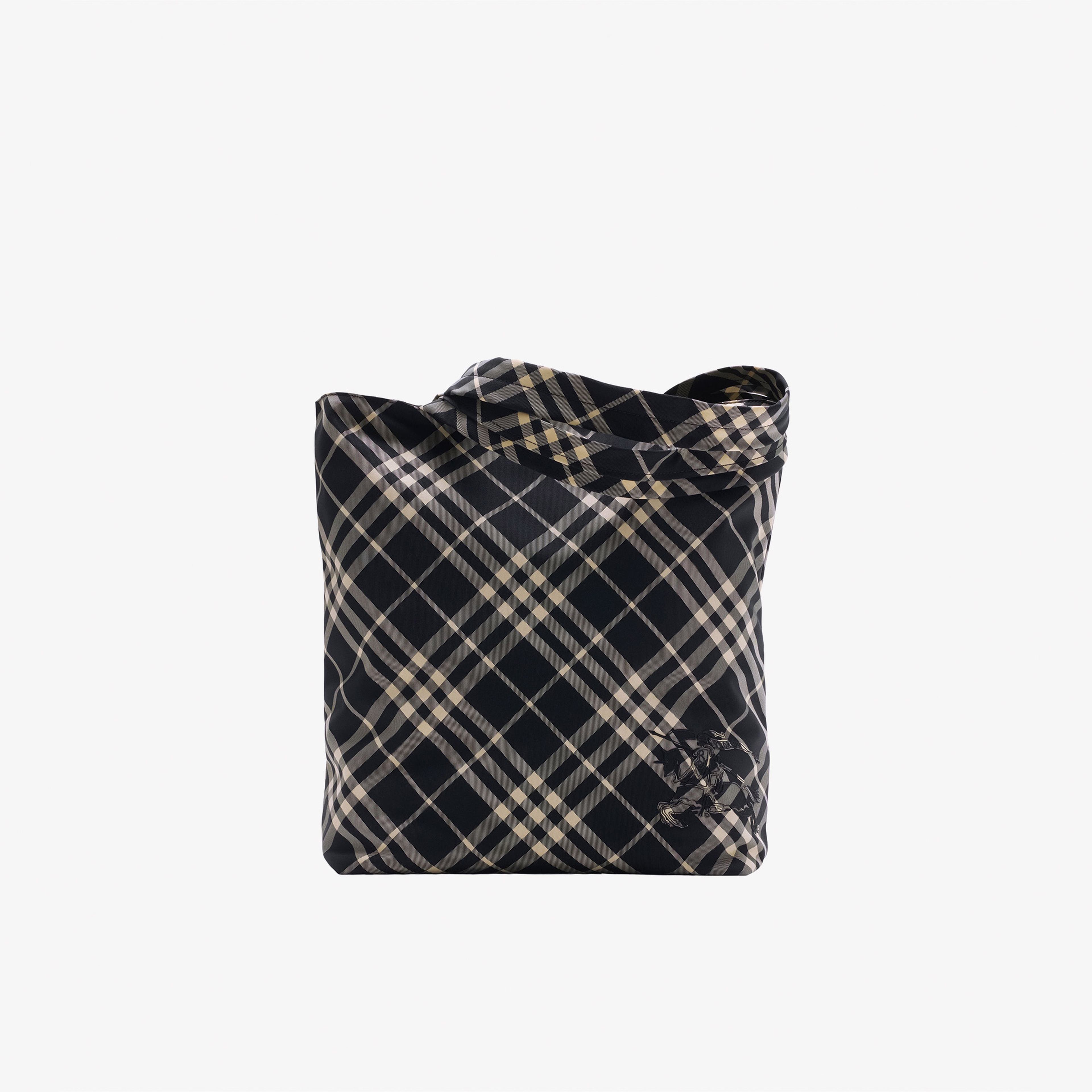 Burberry Check Tote Erkek Siyah El Çantası