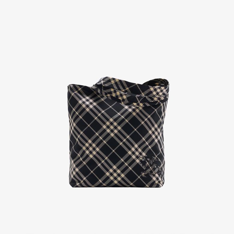 Burberry Check Tote Erkek Siyah El Çantası