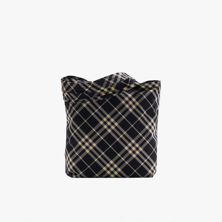 Burberry Check Tote Erkek Siyah El Çantası