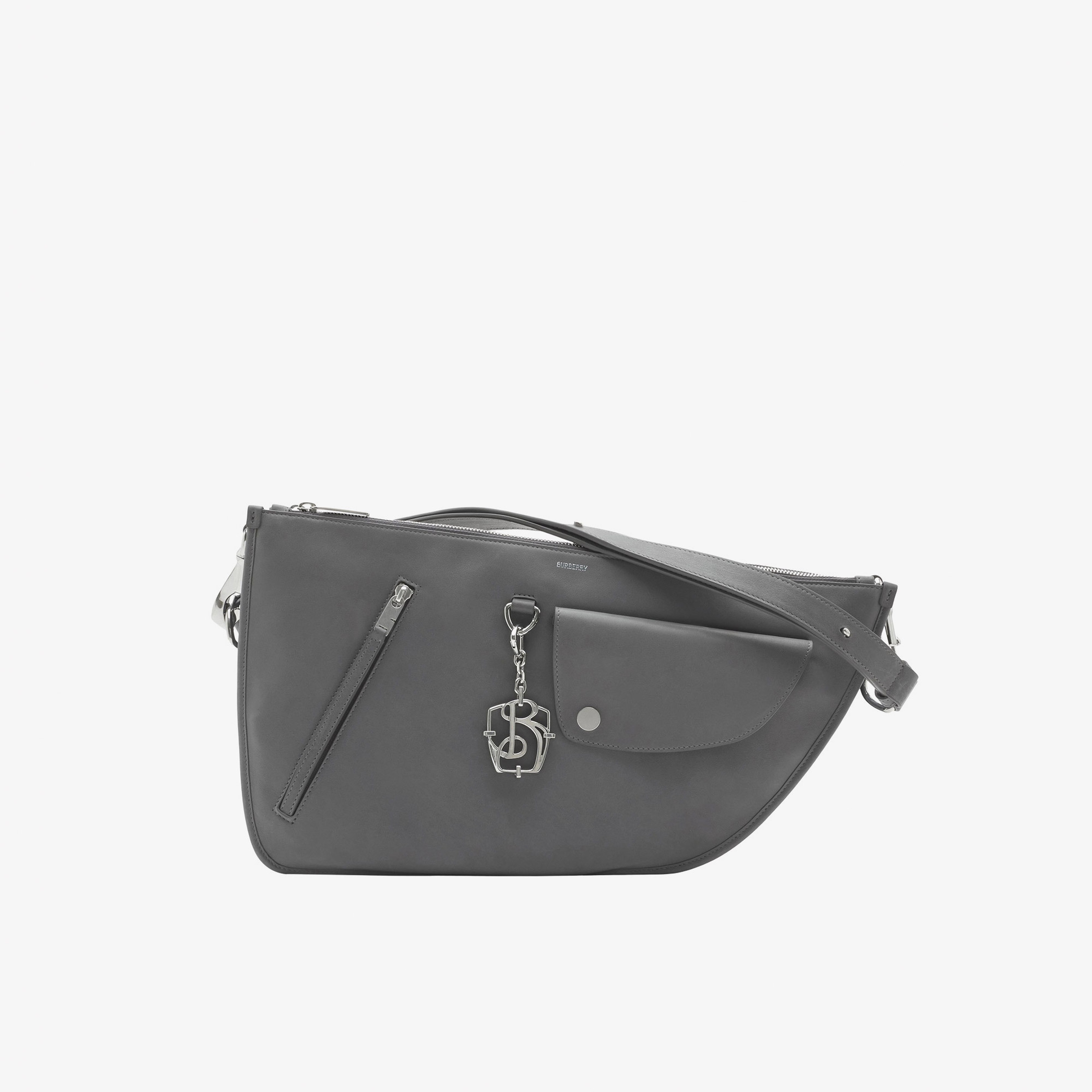 Burberry Shield Twin Kadın Gri Omuz Çantası