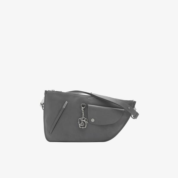 Burberry Shield Twin Kadın Gri Omuz Çantası
