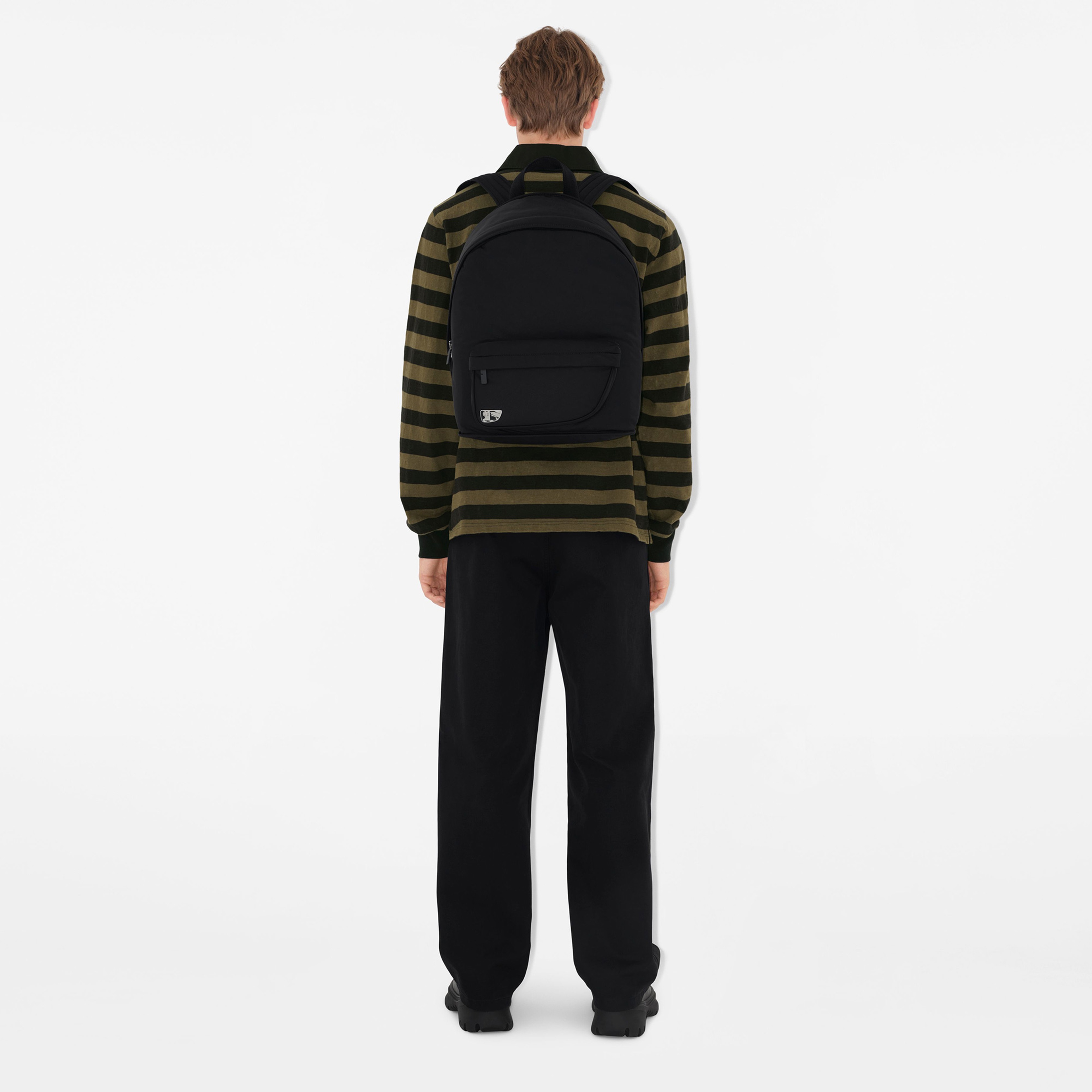 Burberry Shield Erkek Siyah Sırt Çantası