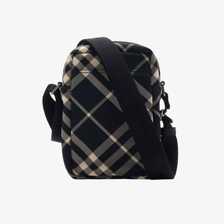 Burberry Check Erkek Siyah Telefon Çantası