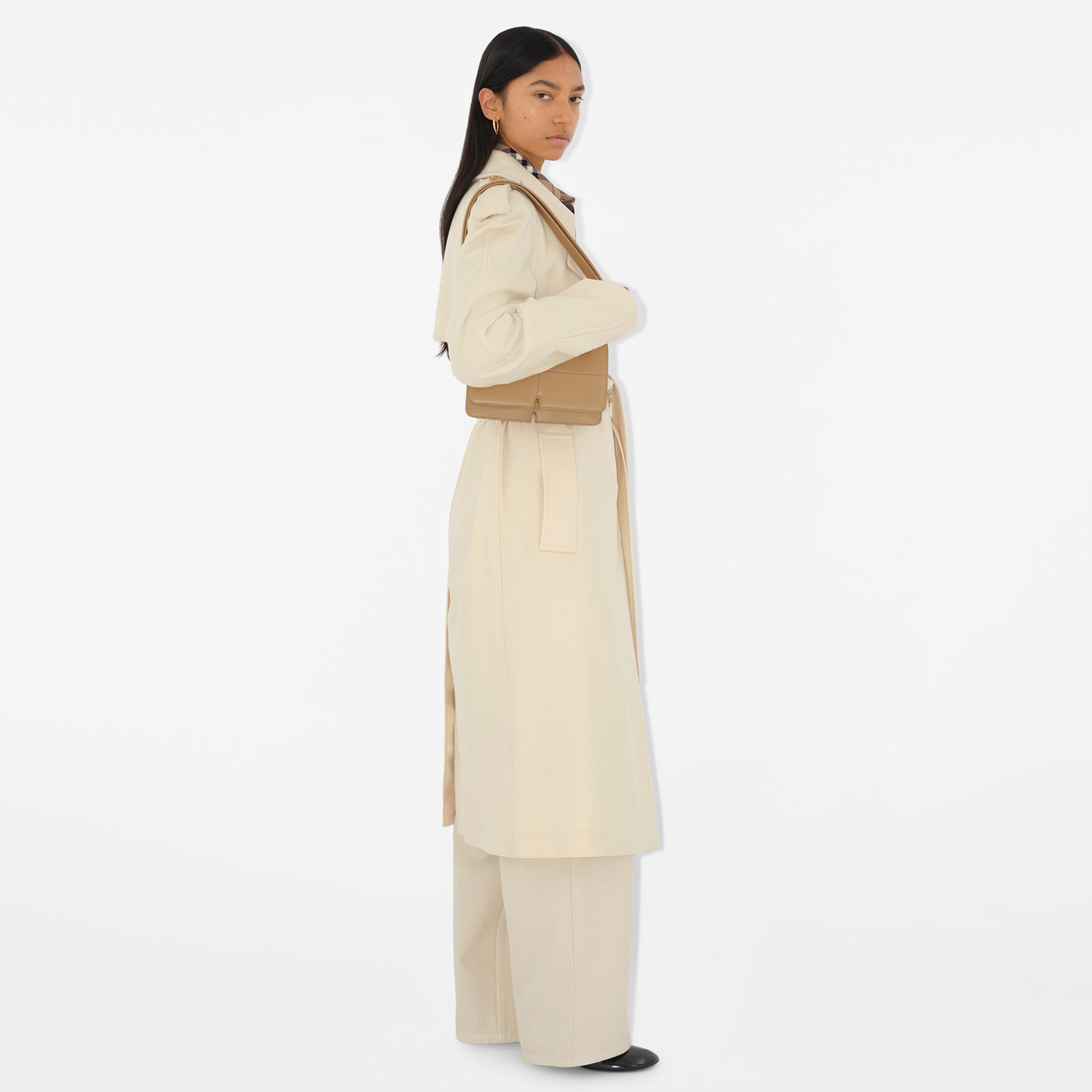 Burberry Slt Snip Kadın Bej Omuz Çantası