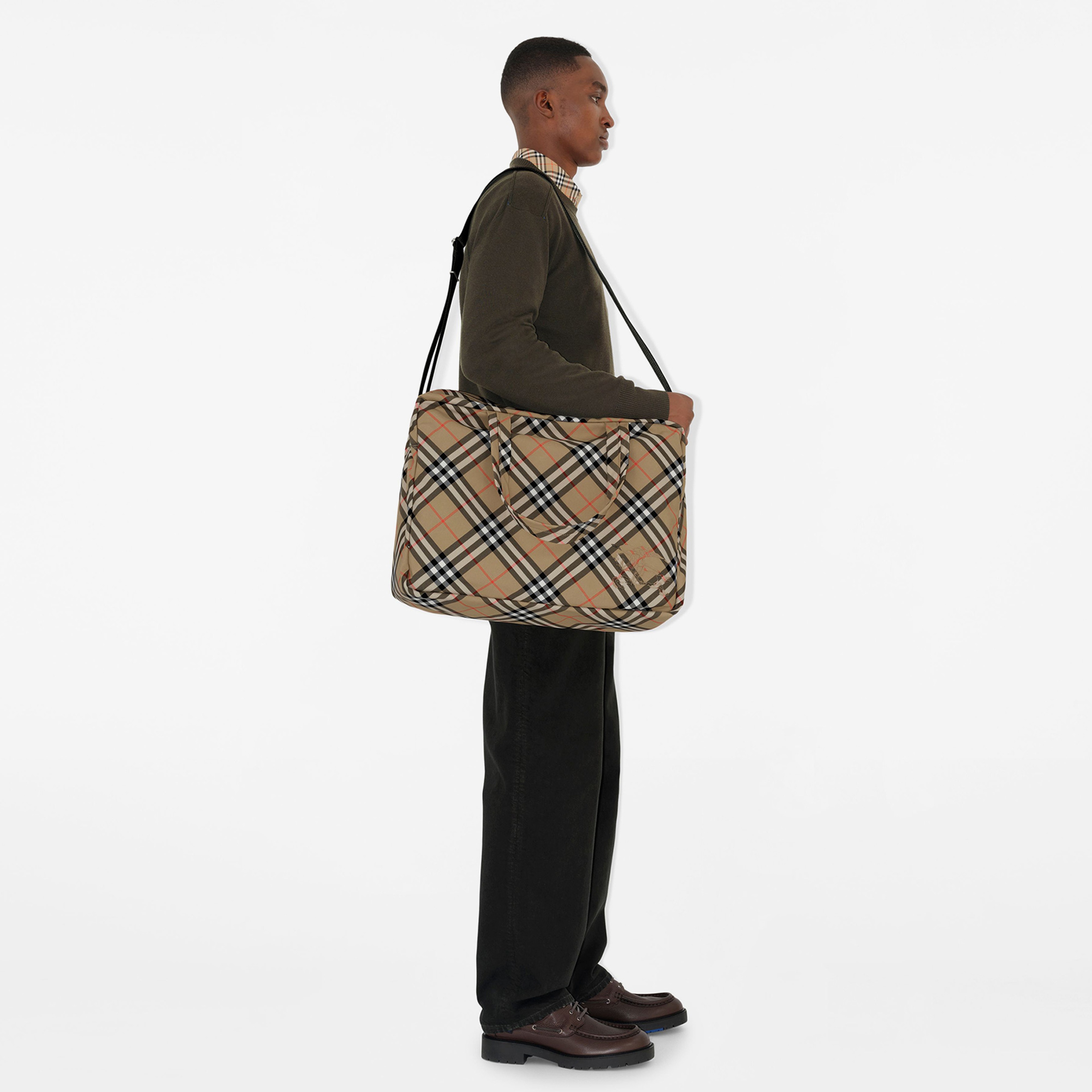 Burberry Classics Weekender Duffle Erkek Bej Seyahat Çantası