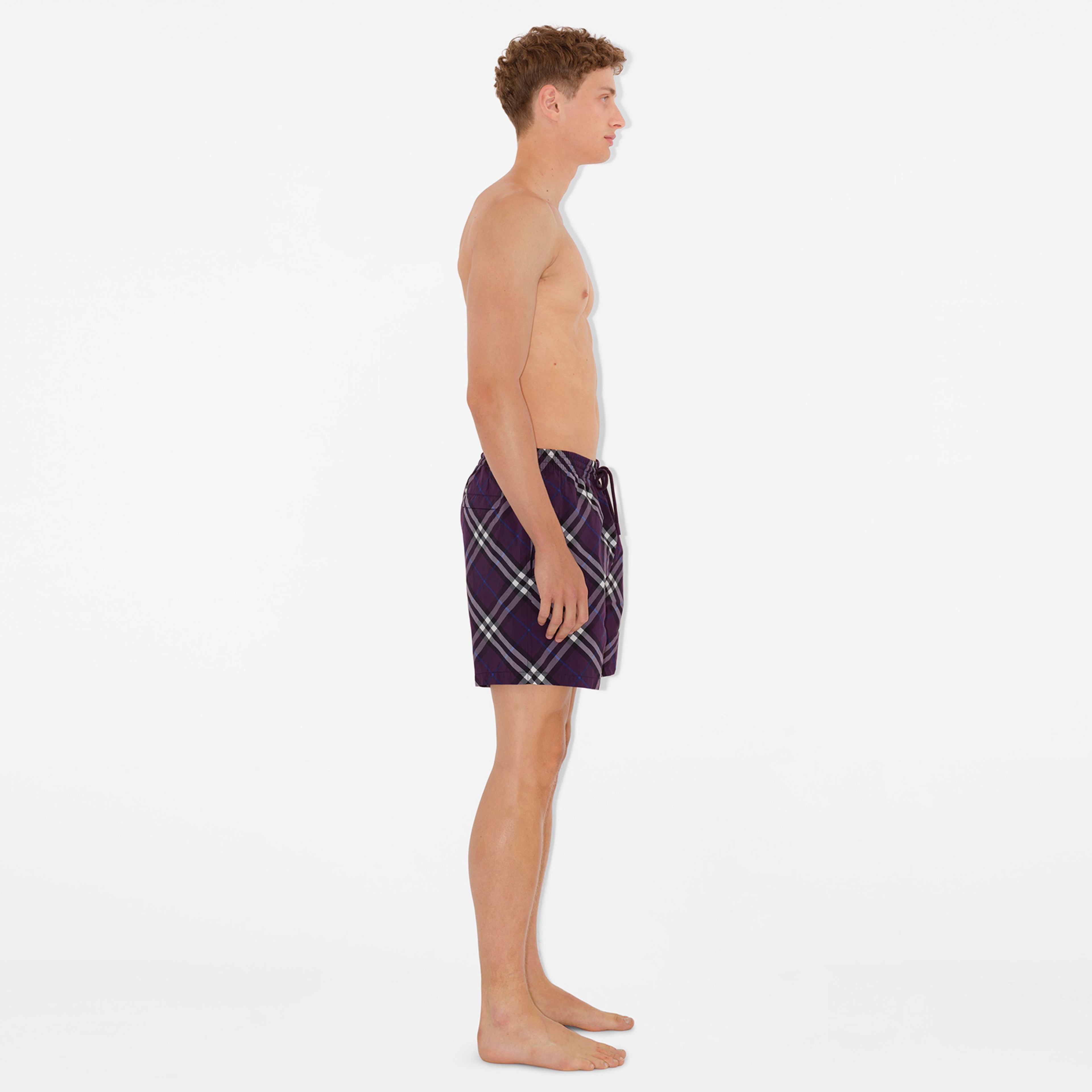 Burberry Check Erkek Mor Mayo Şort