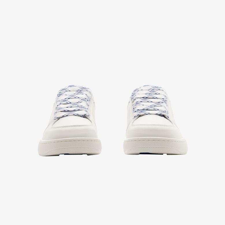 Burberry Leather Stock Kadın Beyaz Spor Ayakkabı