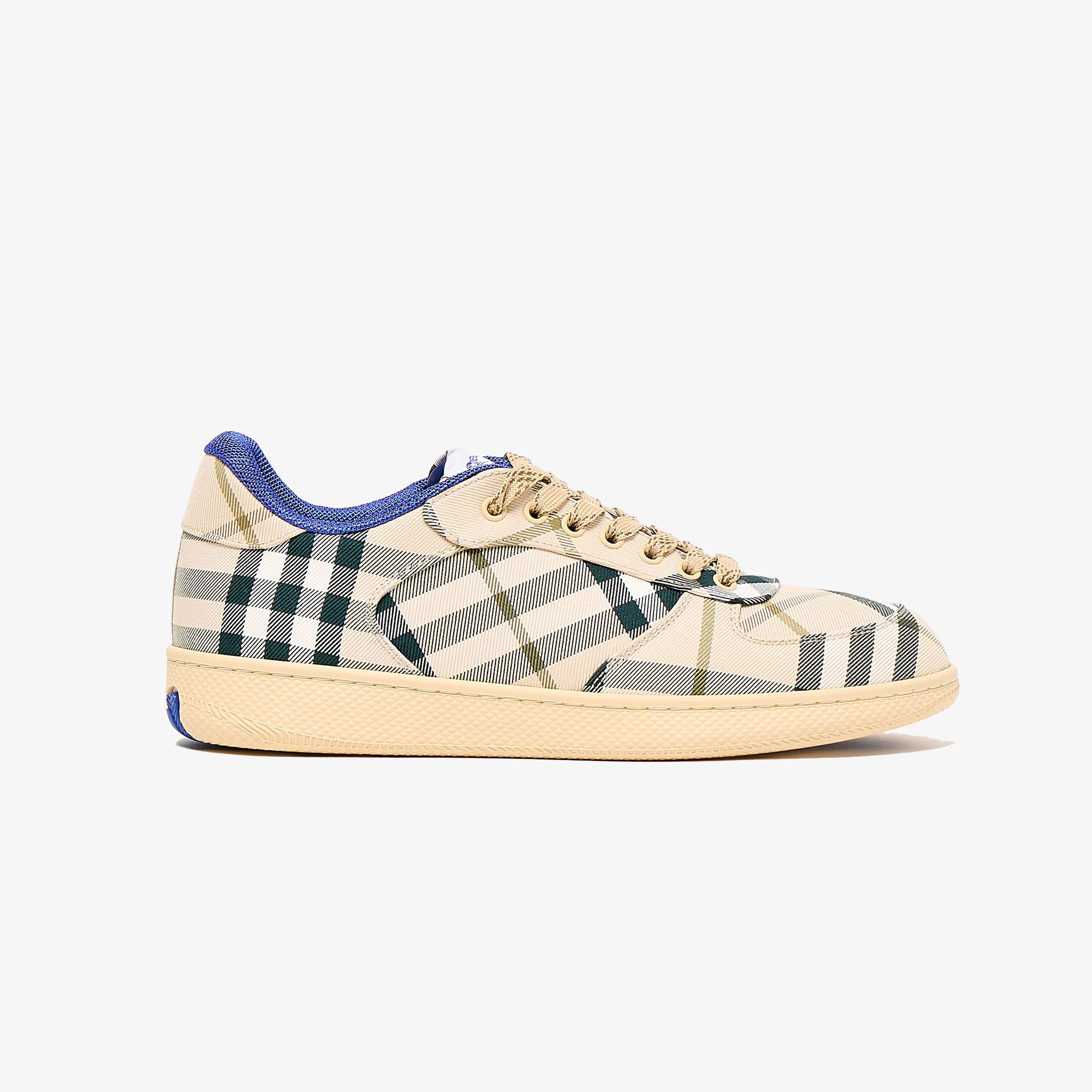 Burberry Terrace Erkek Krem Sneakers