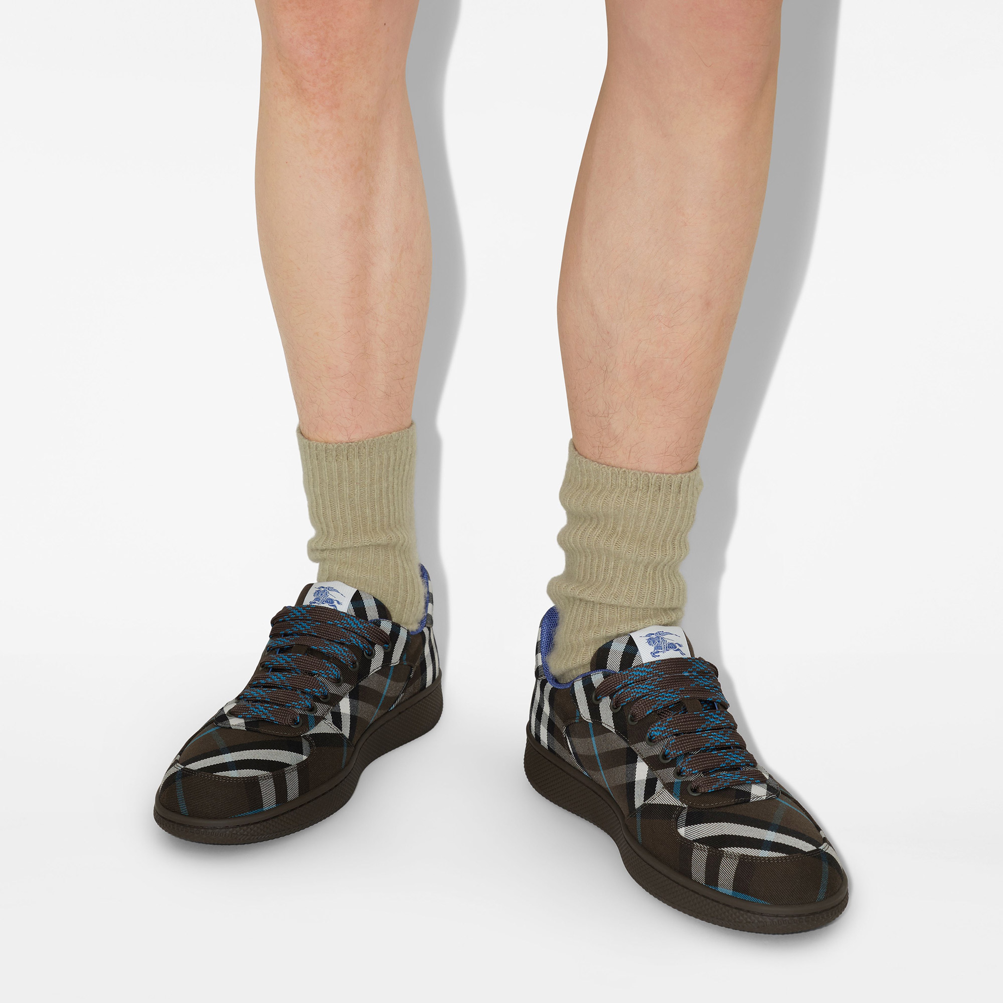 Burberry Check Terrace Erkek Haki Spor Ayakkabı