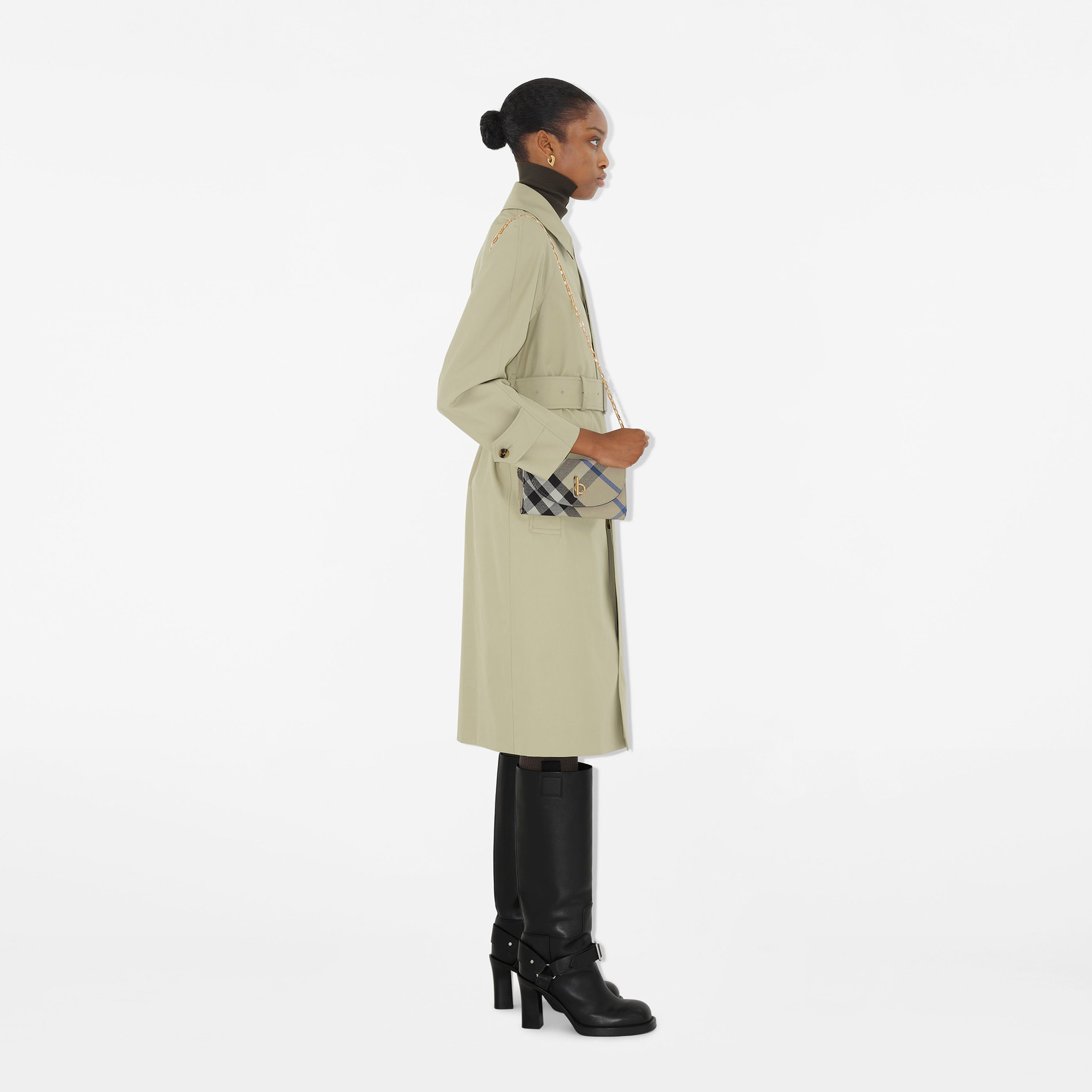 Burberry Rocking Rocking Horse Chain Strap Kadın Krem El Çantası