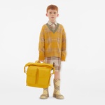 Burberry Laminated Cotton Çocuk Sarı Sırt Çantası