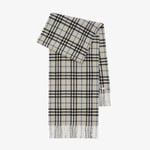 Burberry Check Kaşmir Kadın Krem Rengi Atkı