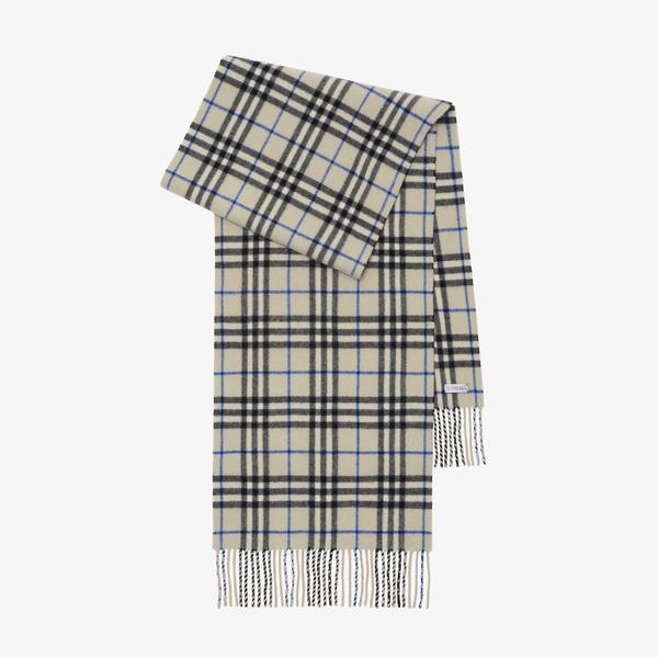 Burberry Check Kaşmir Kadın Krem Rengi Atkı