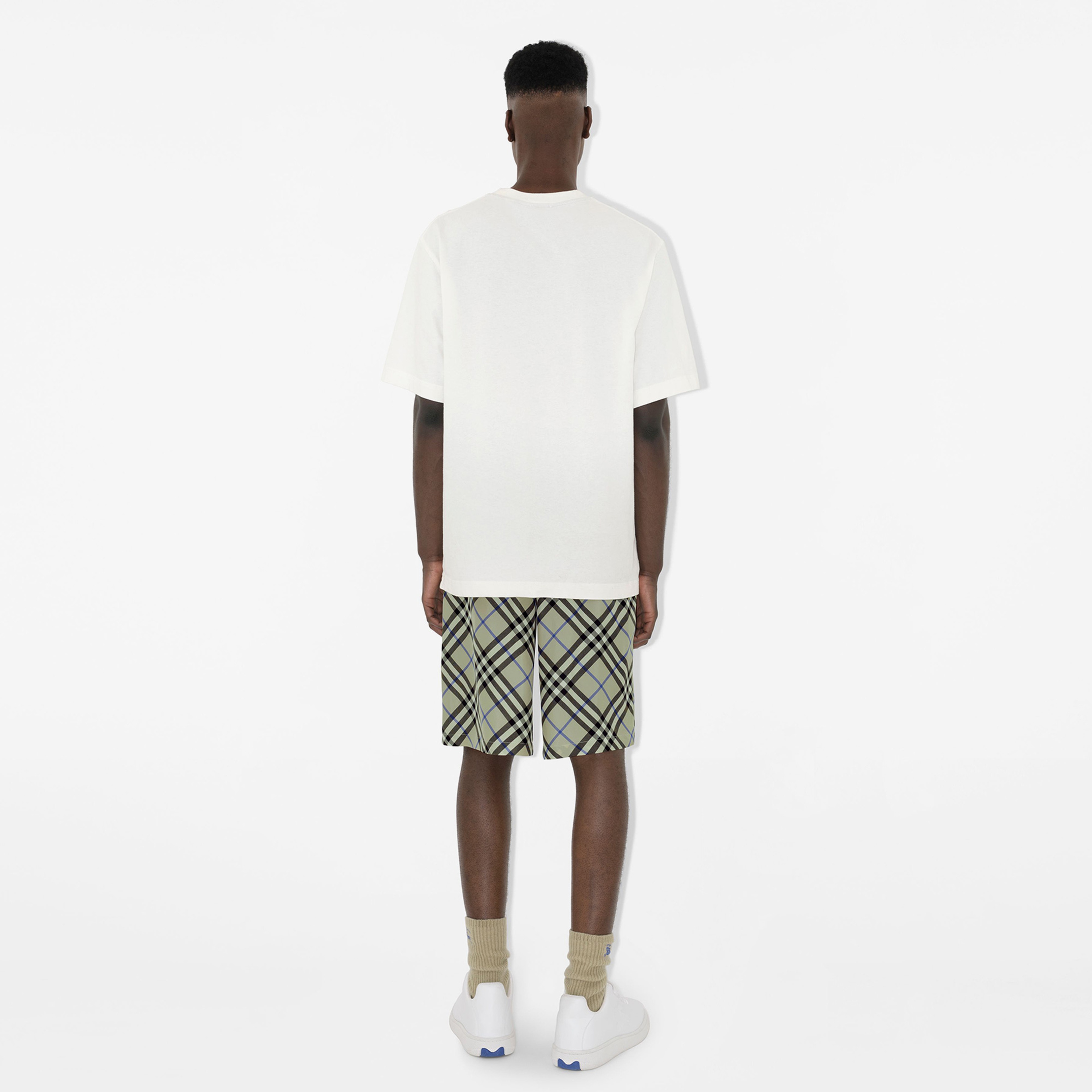 Burberry Leather Box Erkek Beyaz Sneakers