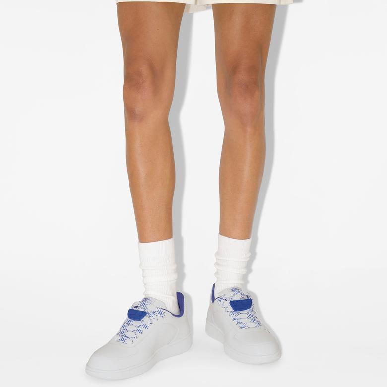 Burberry Leather Terrace Kadın Beyaz Spor Ayakkabı