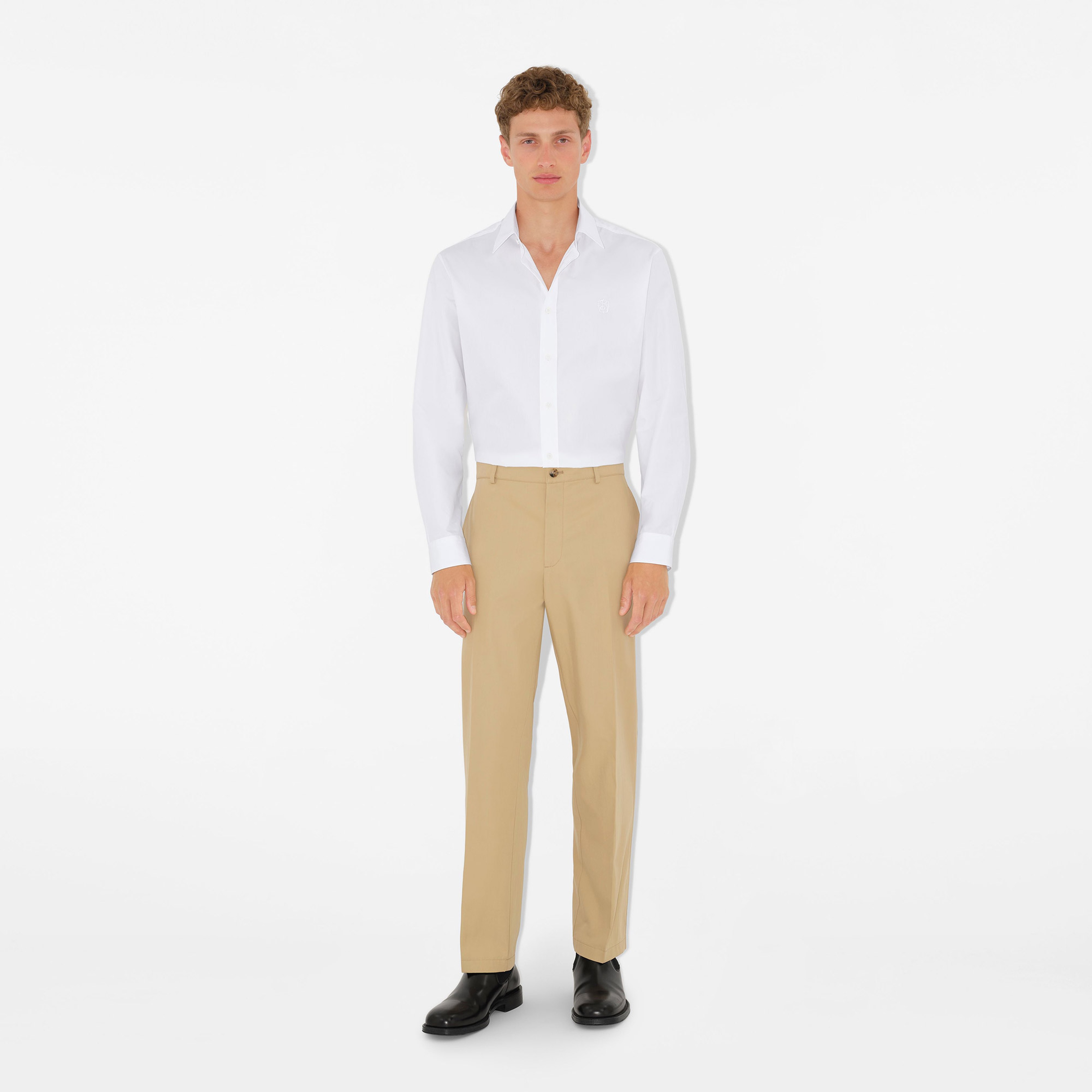 Burberry Pamuk Erkek Bej Pantolon