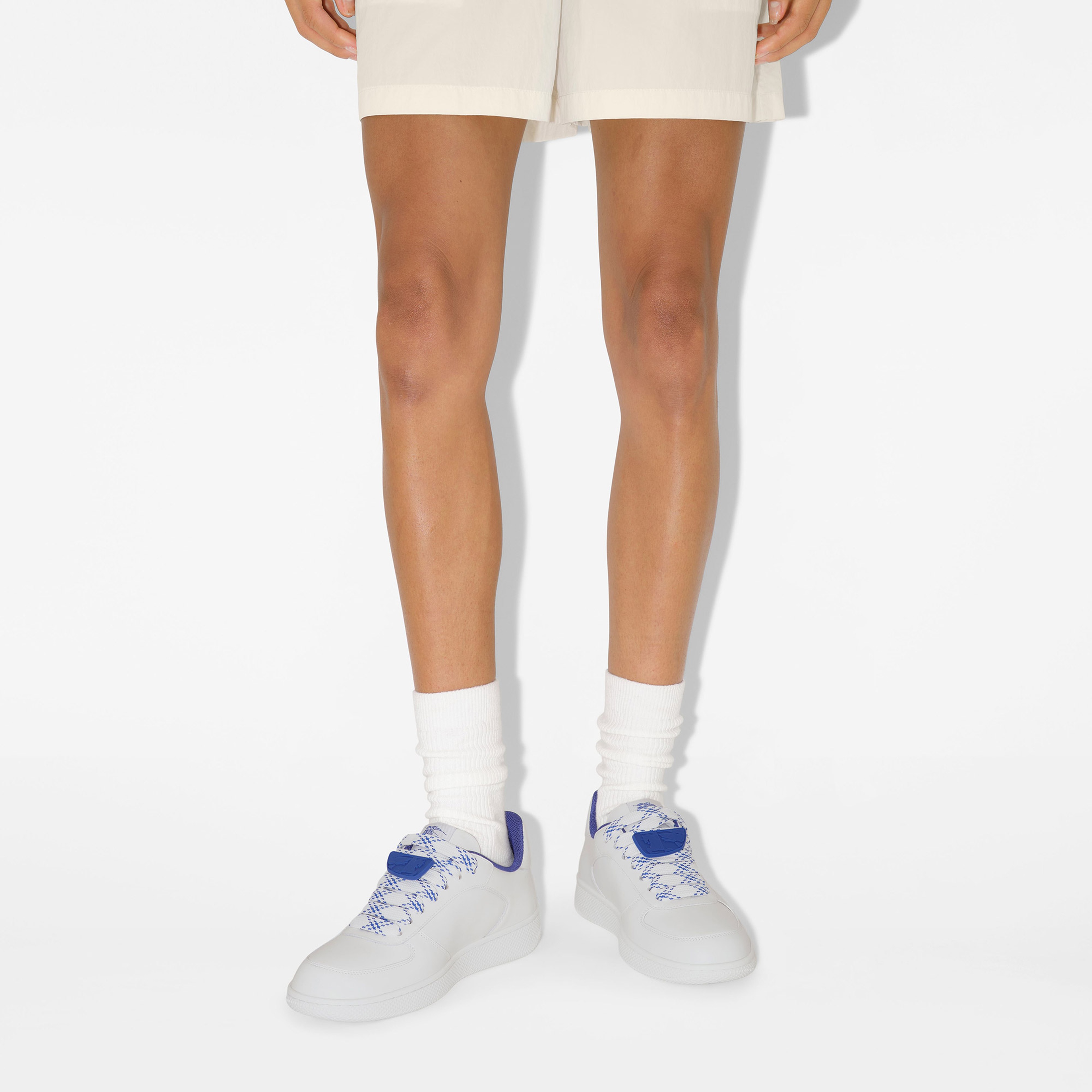 Burberry Leather Terrace Kadın Beyaz Spor Ayakkabı