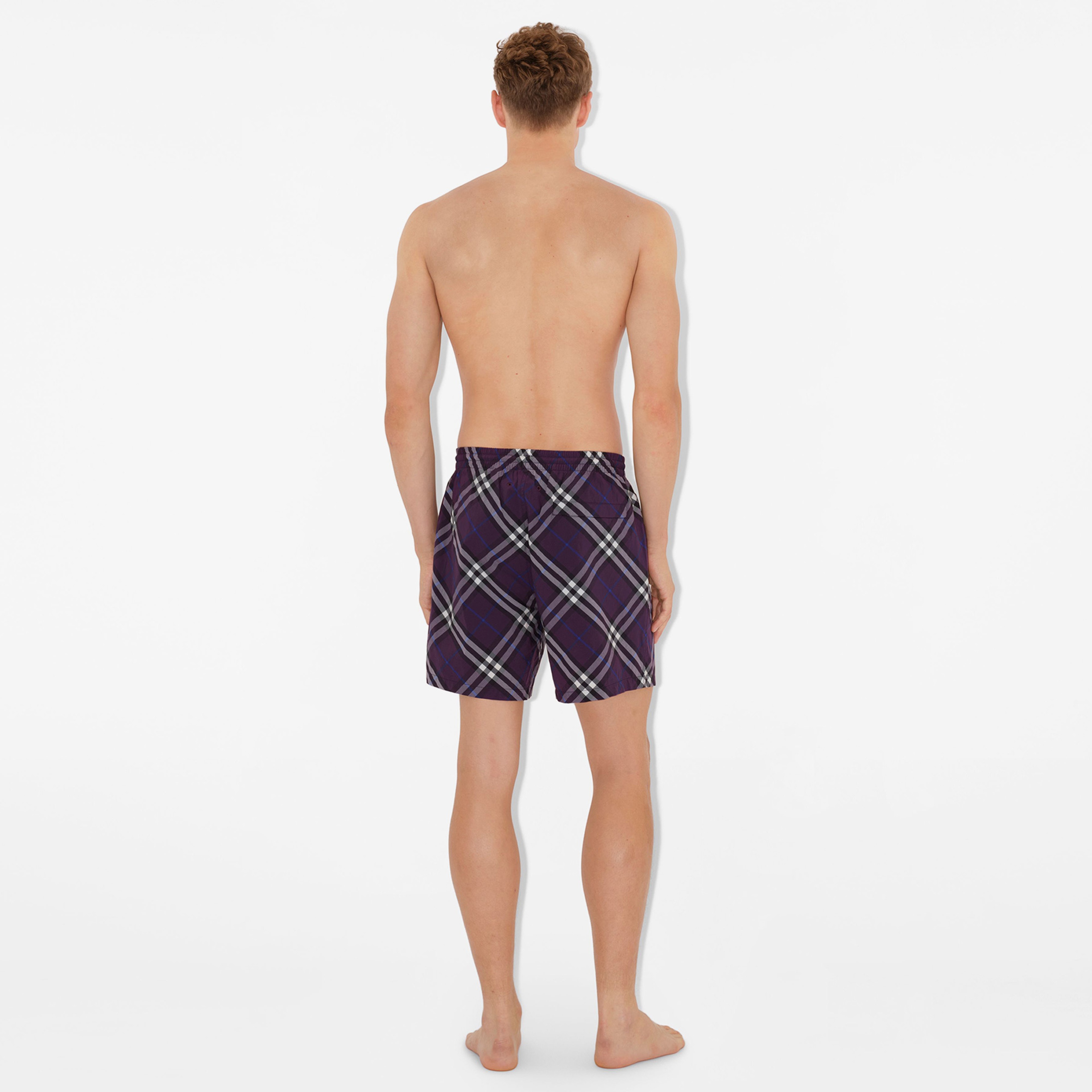 Burberry Check Erkek Mor Mayo Şort