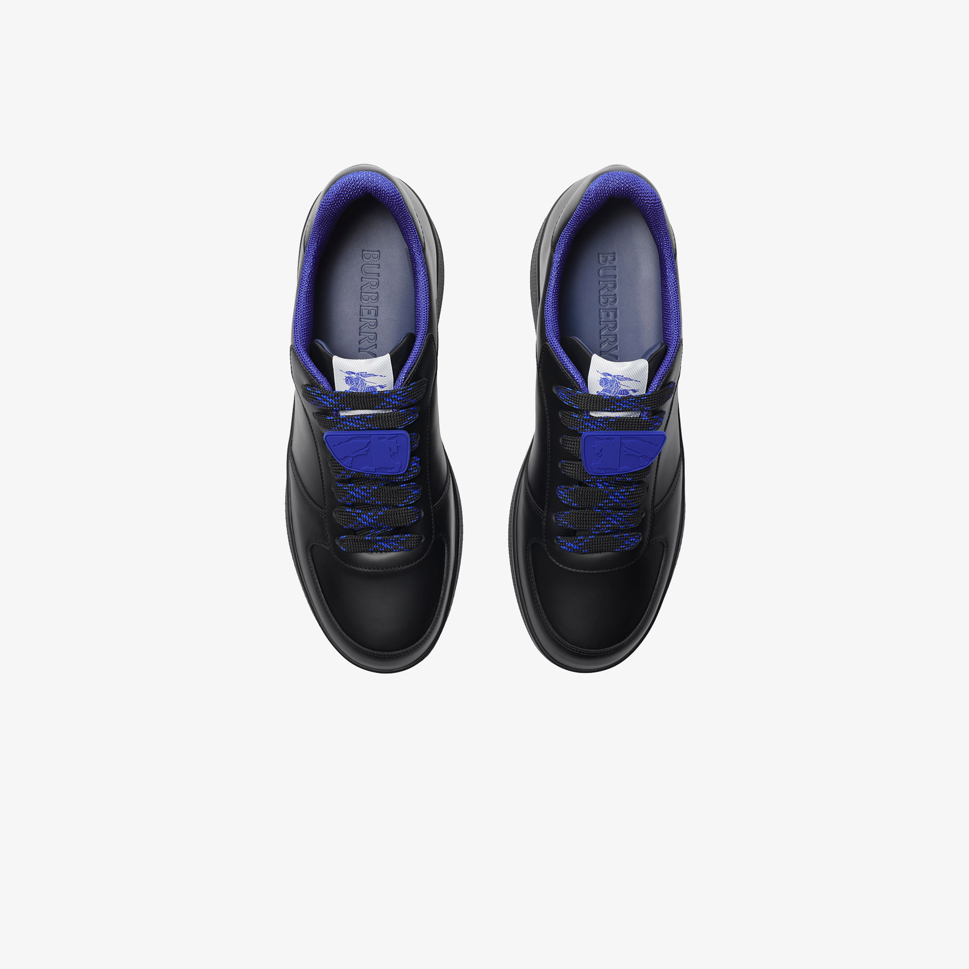 Burberry Leather Terrace Erkek Siyah Spor Ayakkabı