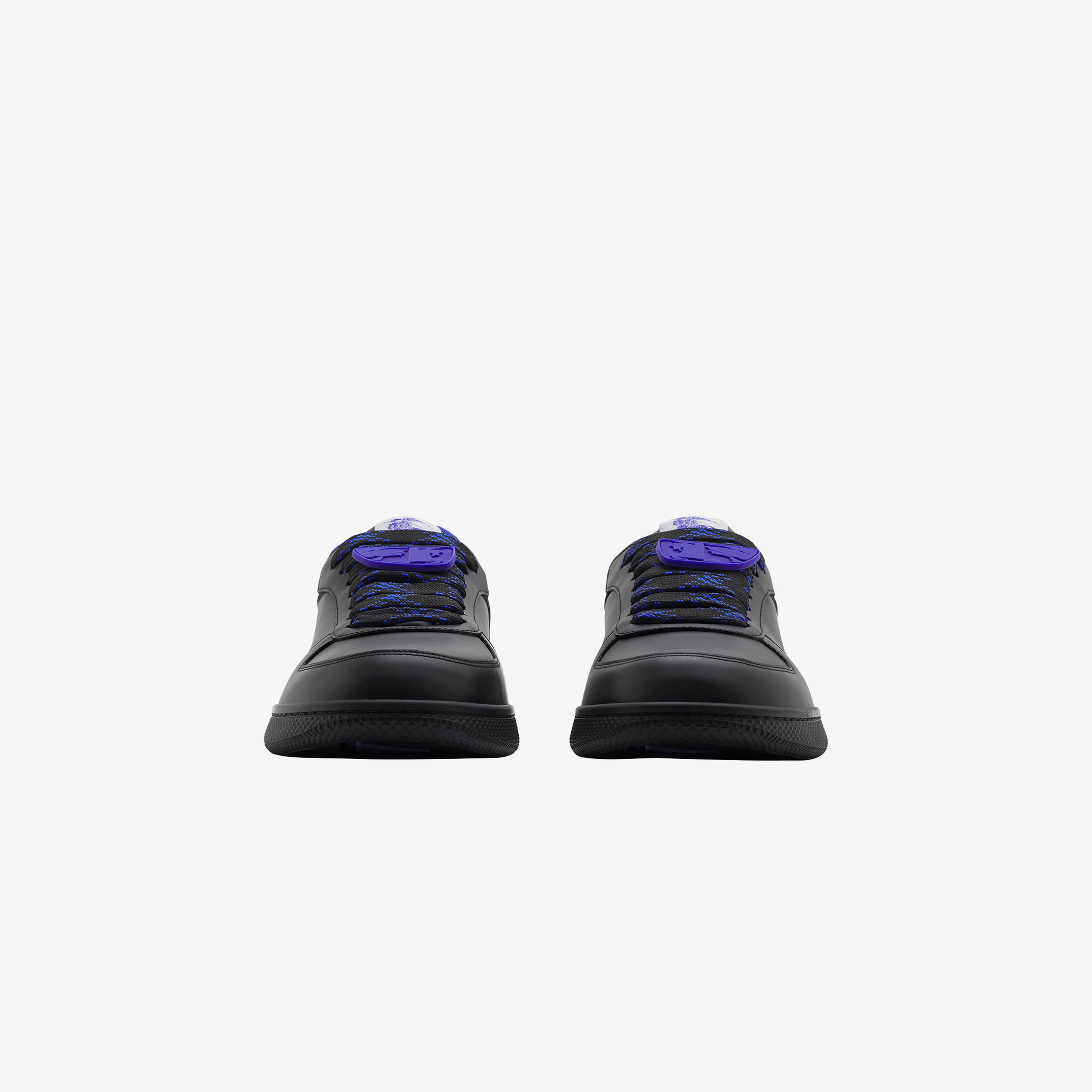 Burberry Leather Terrace Erkek Siyah Spor Ayakkabı