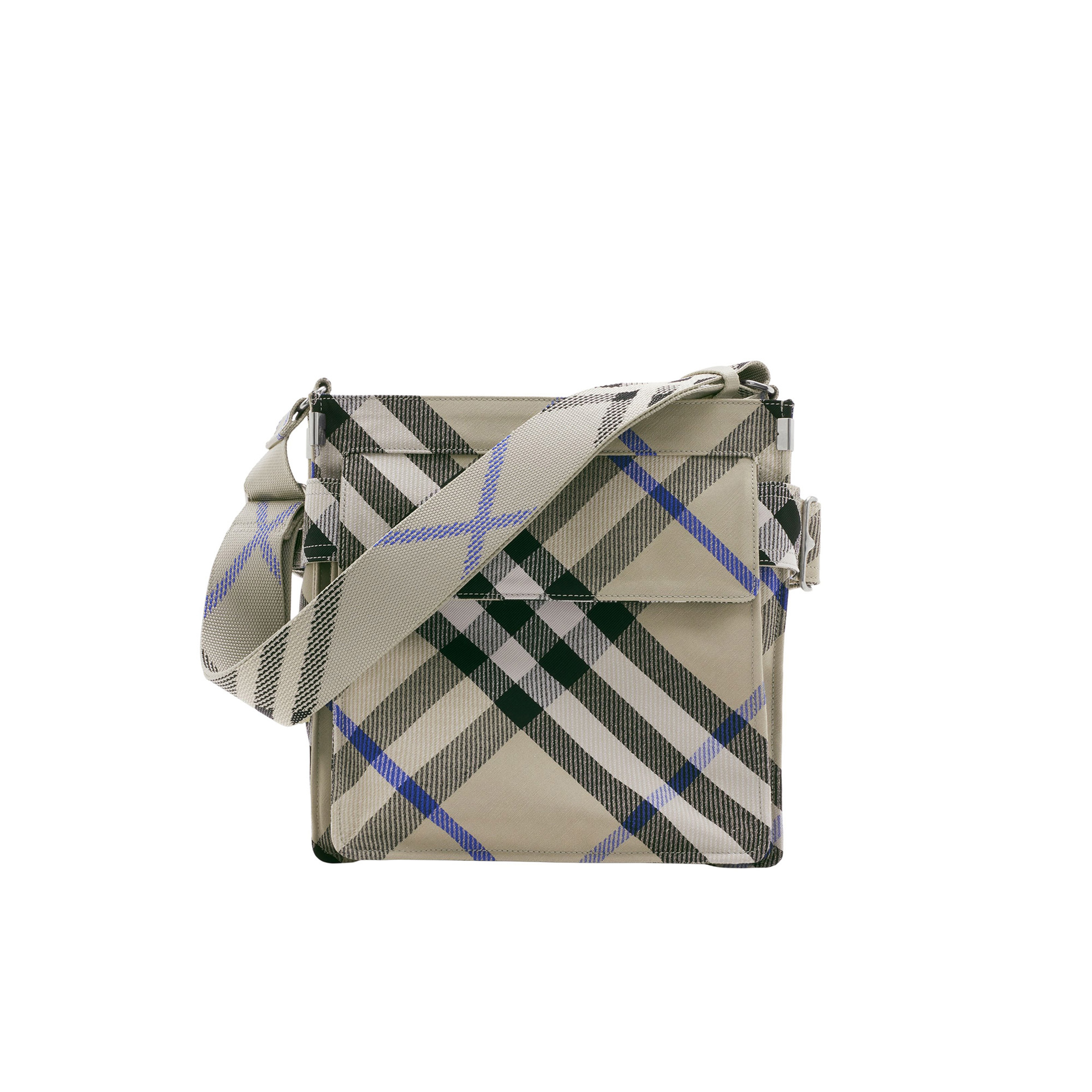 Burberry Small Trench Tote Erkek Krem Rengi Omuz Çantası