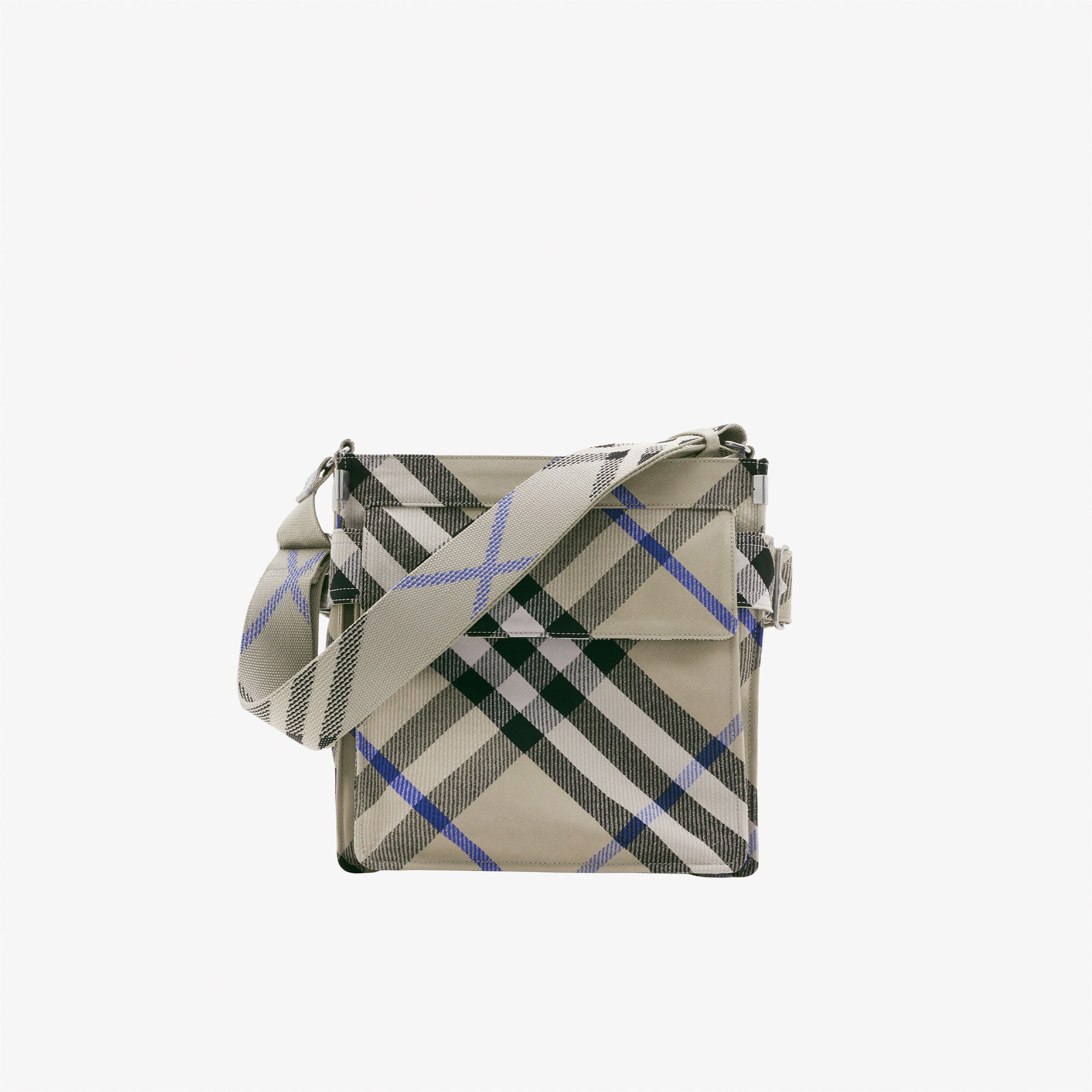 Burberry Small Trench Tote Erkek Krem Rengi Omuz Çantası