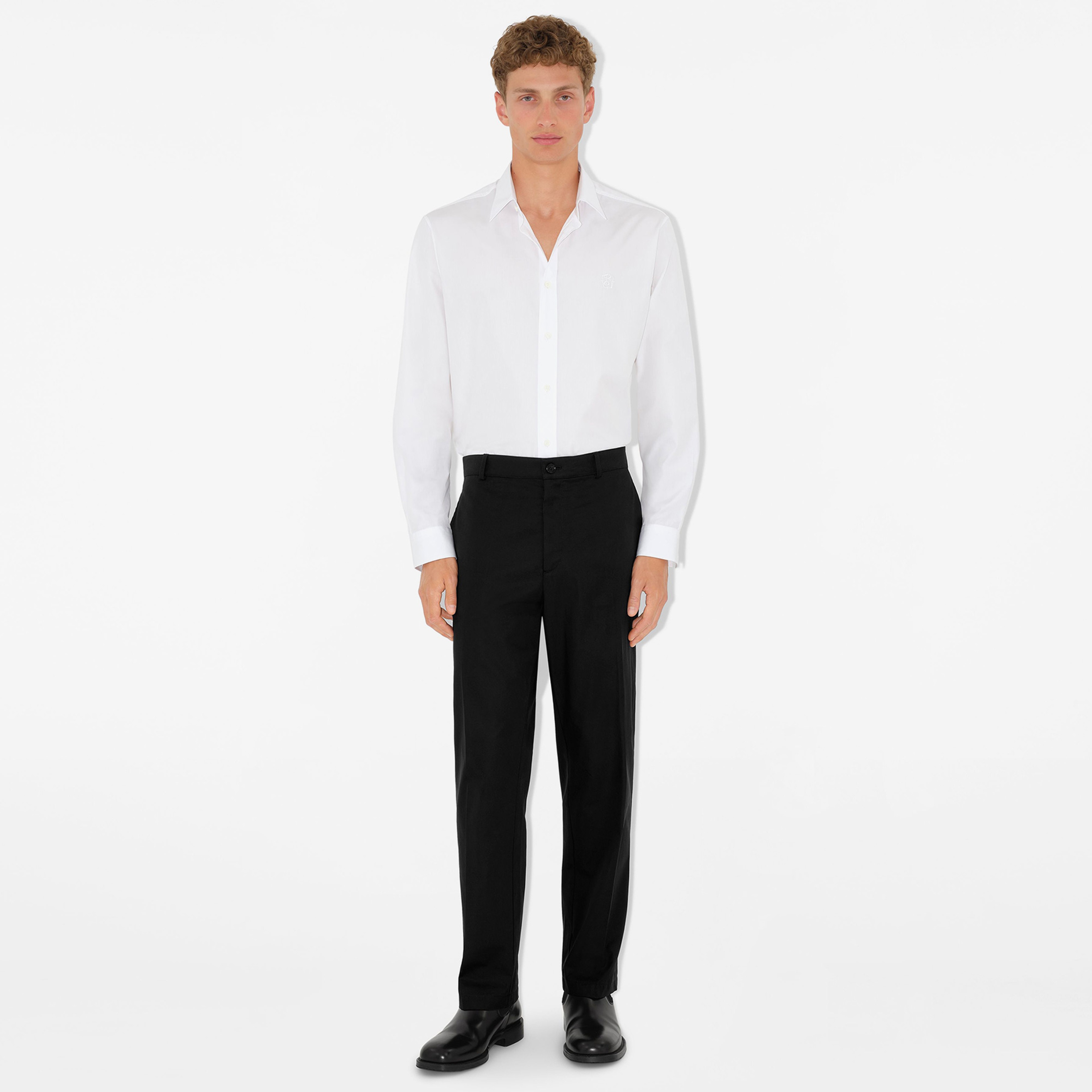 Burberry Pamuk Erkek Siyah Pantolon