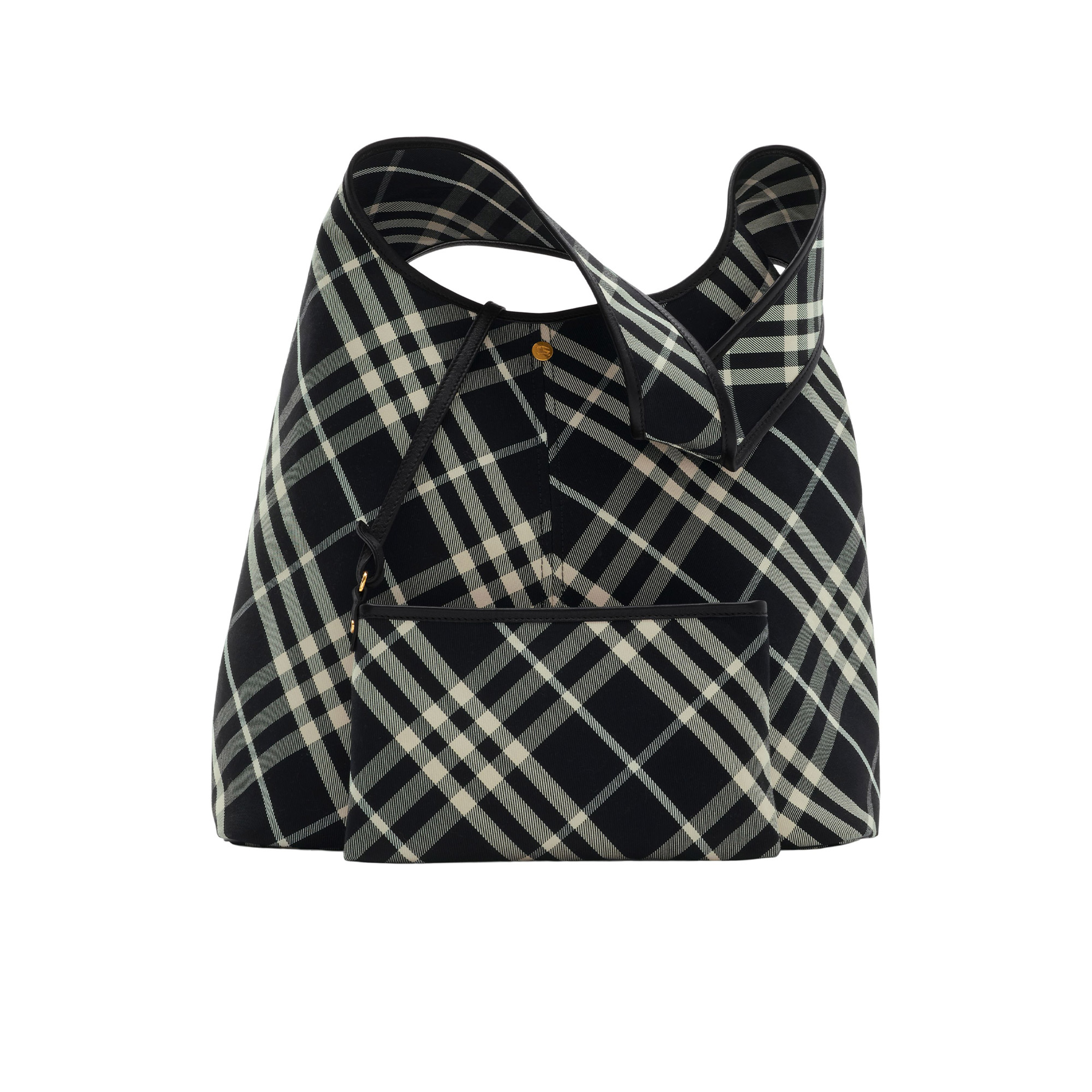 Burberry Large Check Kadın Siyah Omuz Çantası