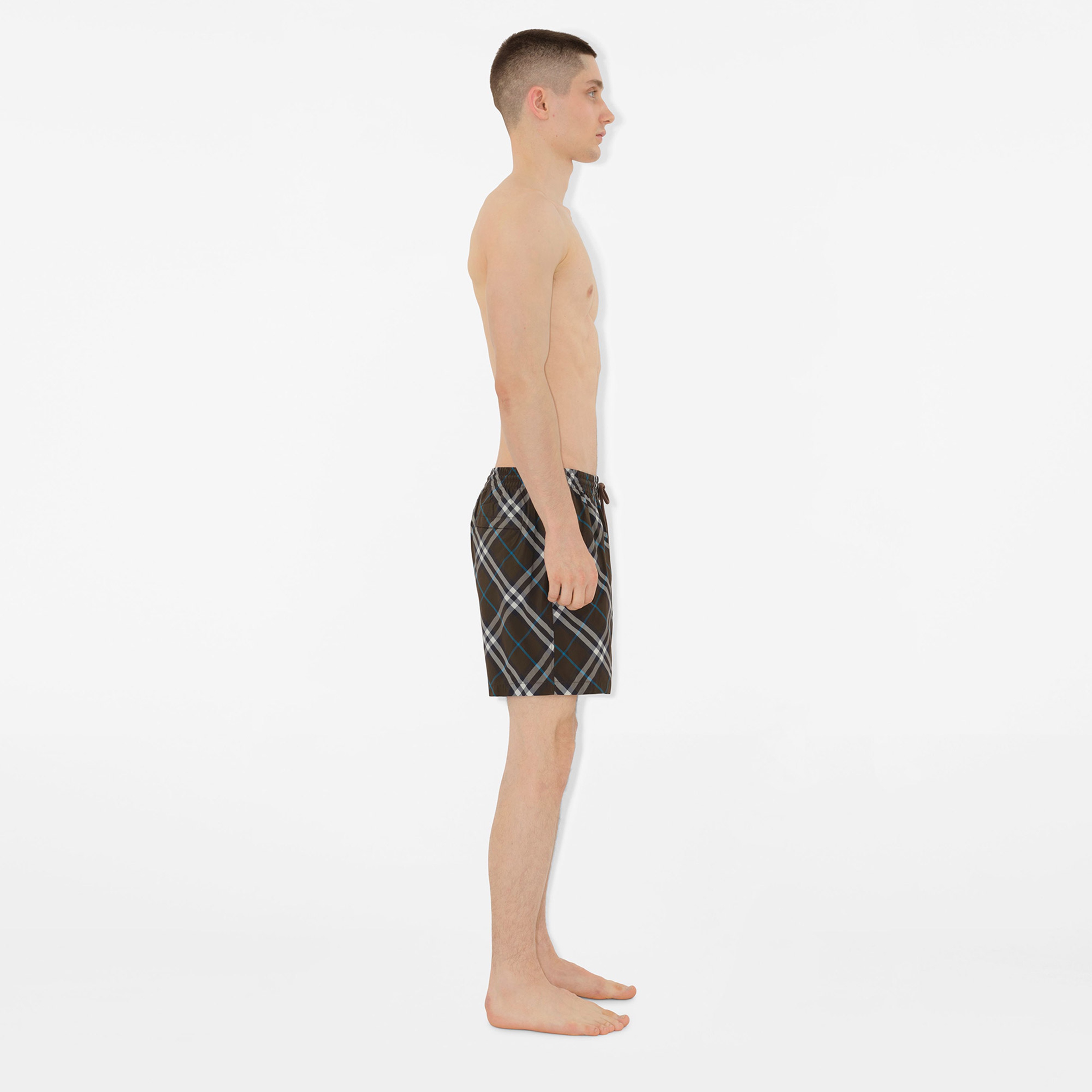 Burberry Check Erkek Haki Mayo Şort