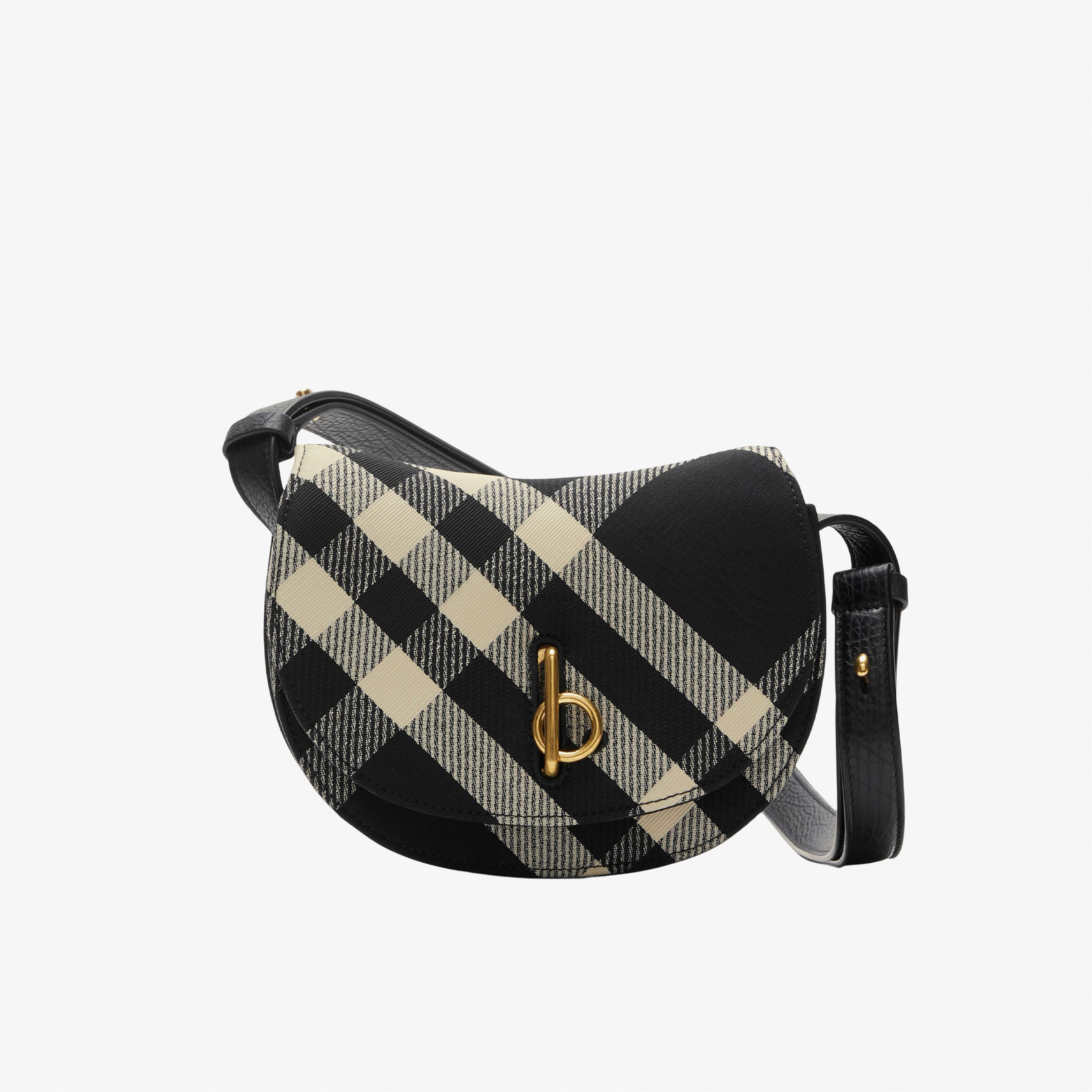 Burberry Mini Rocking Horse Kadın Siyah Omuz Çantası
