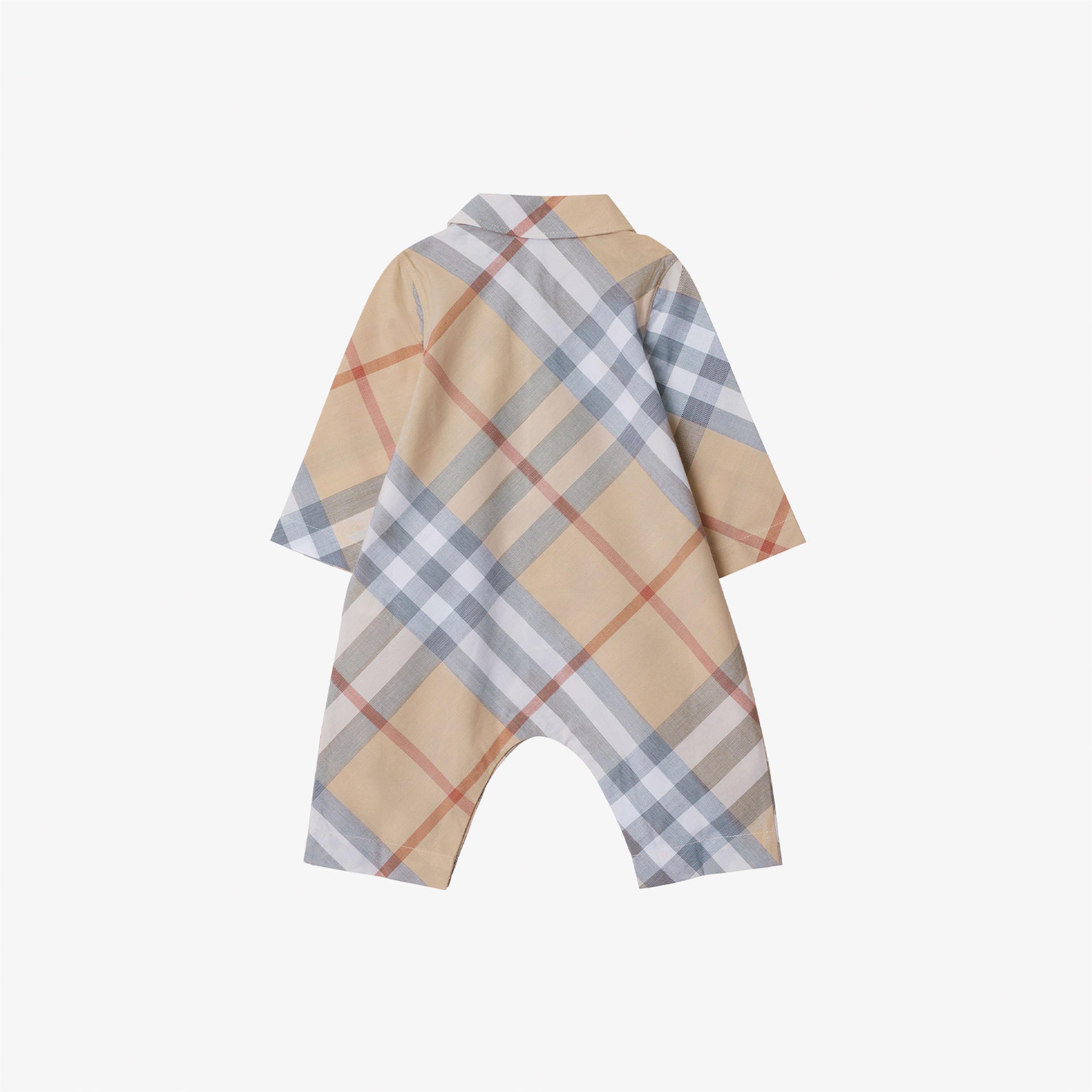 Burberry Check Cotton Çocuk Bej Tulum