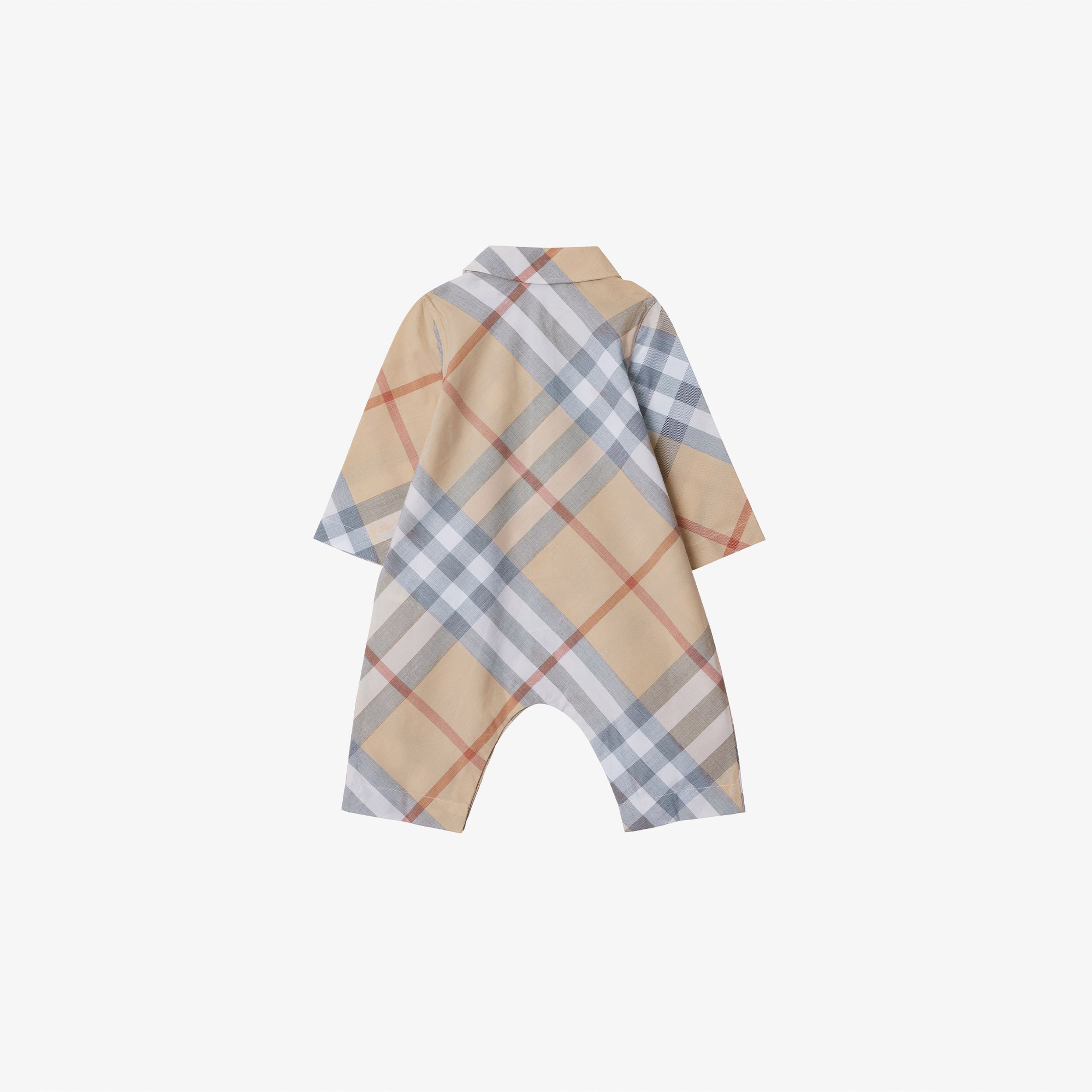 Burberry Check Cotton Çocuk Bej Tulum
