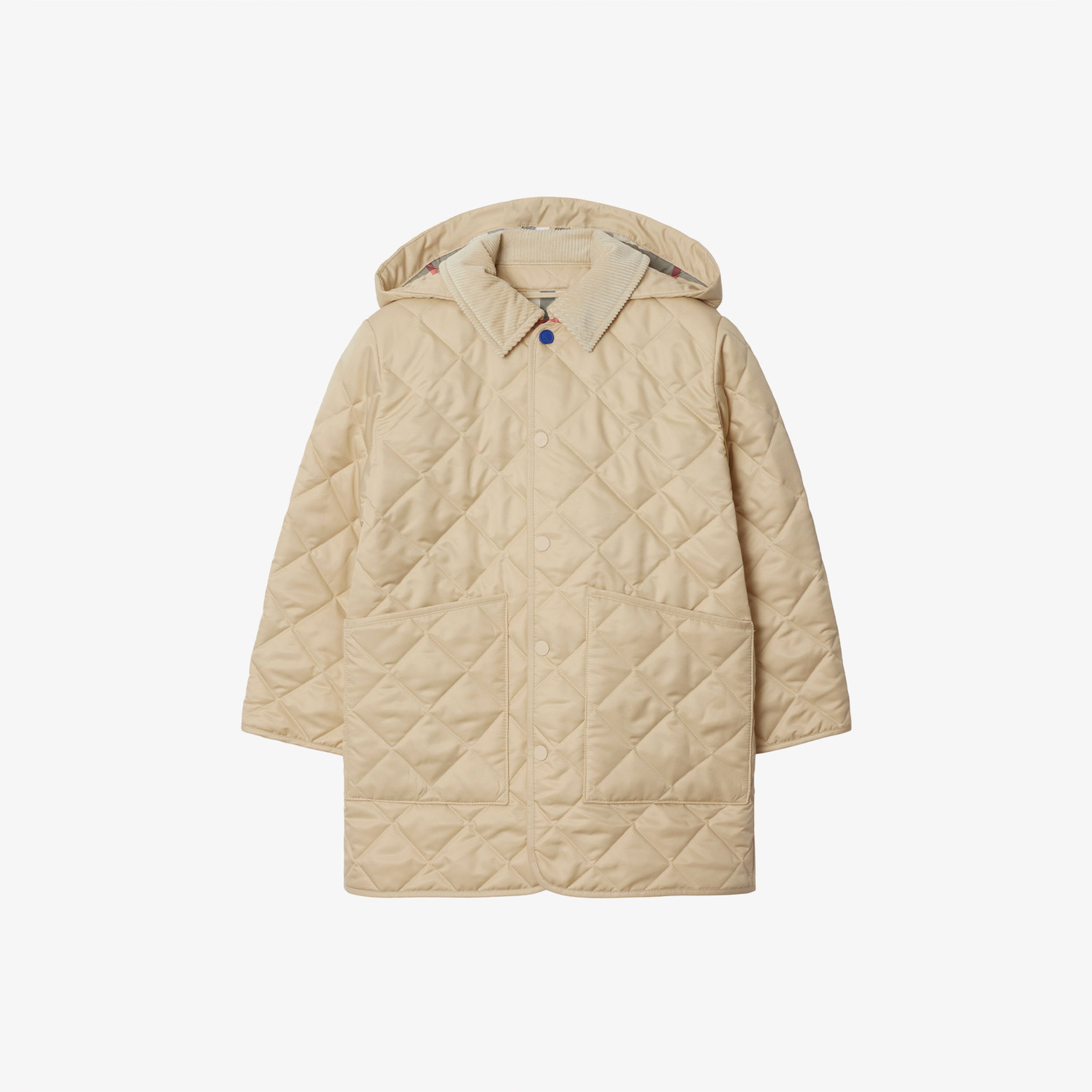 Burberry Quilted Çocuk Bej Ceket