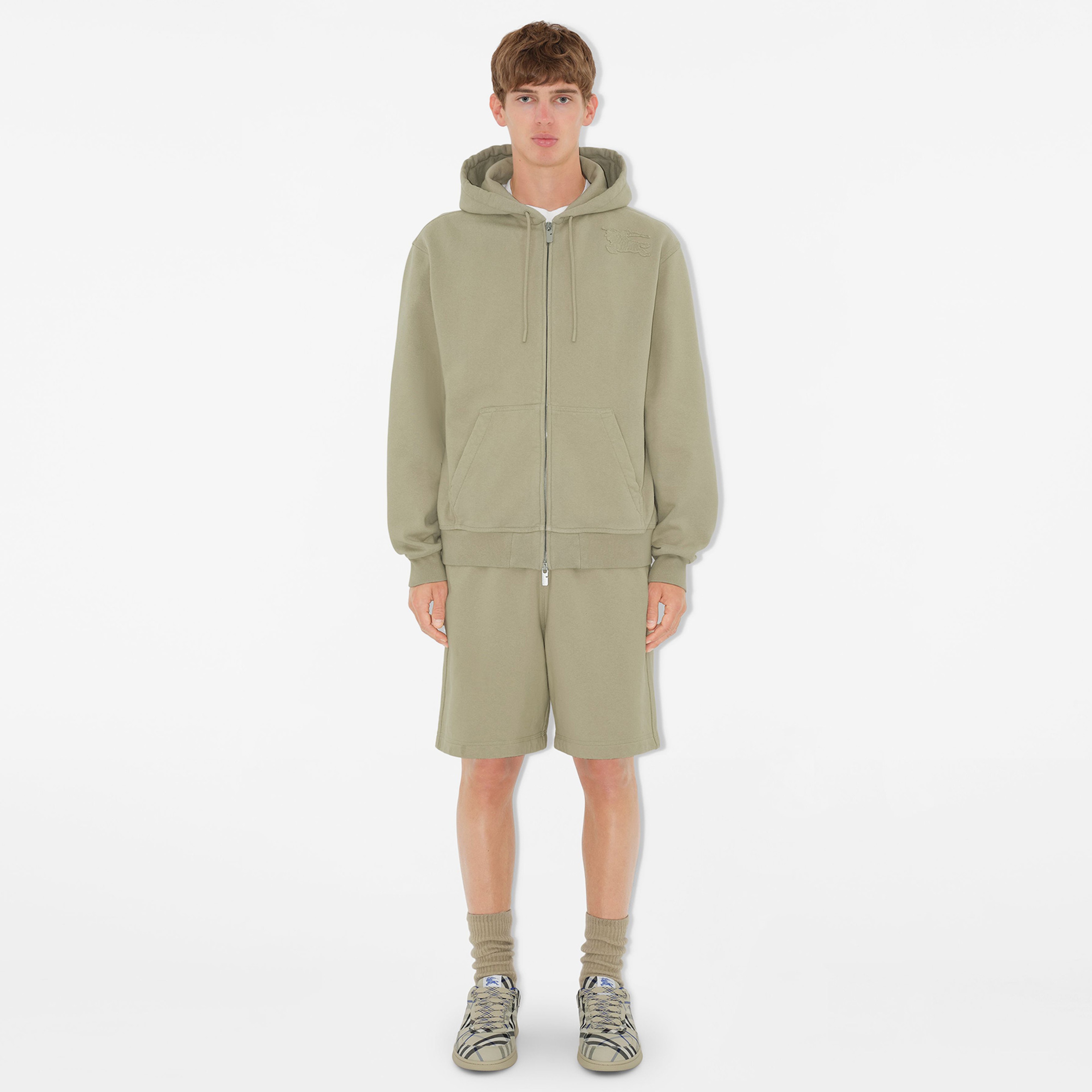 Burberry Check Terrace Erkek Krem Rengi Spor Ayakkabı