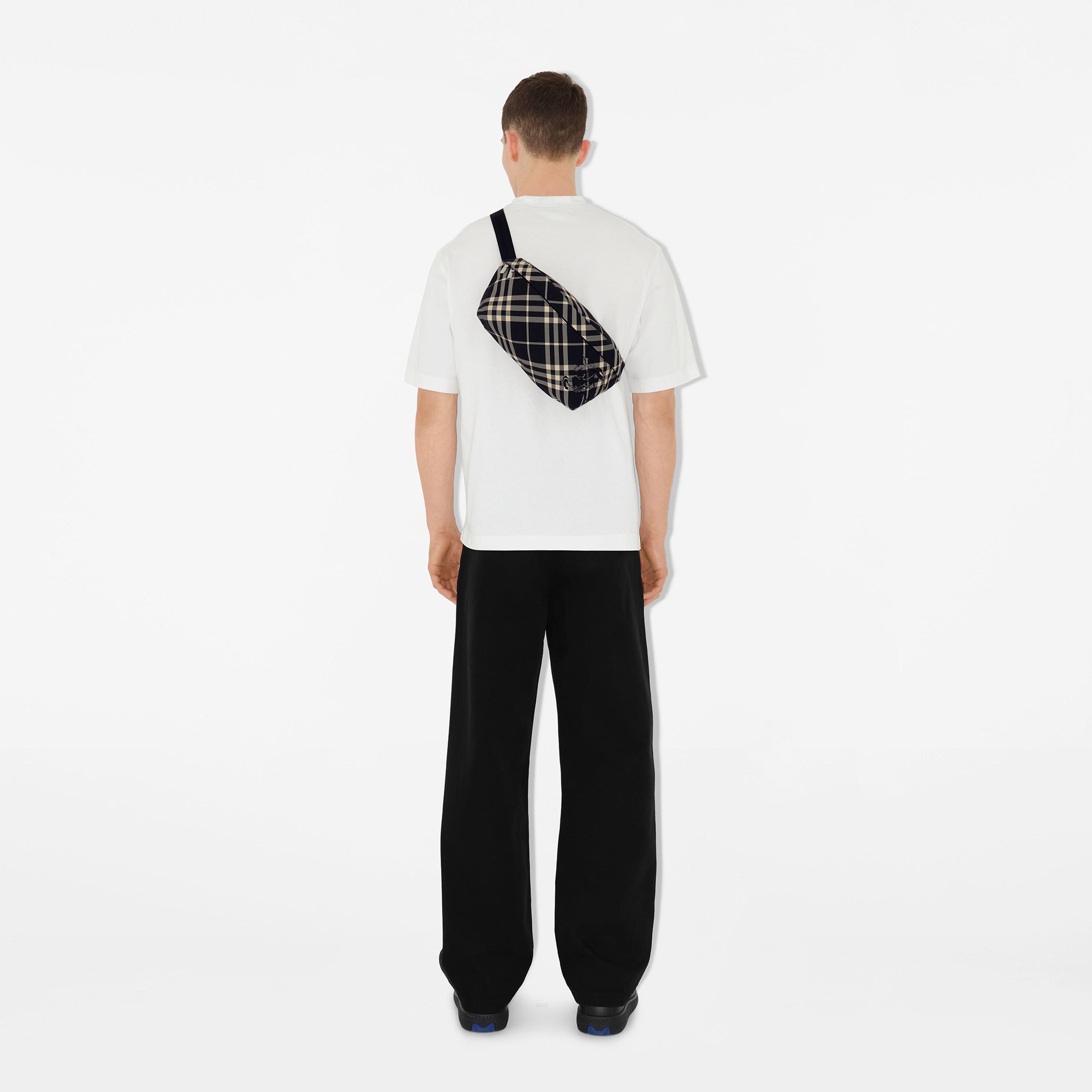 Burberry Check Erkek Siyah Omuz Çantası
