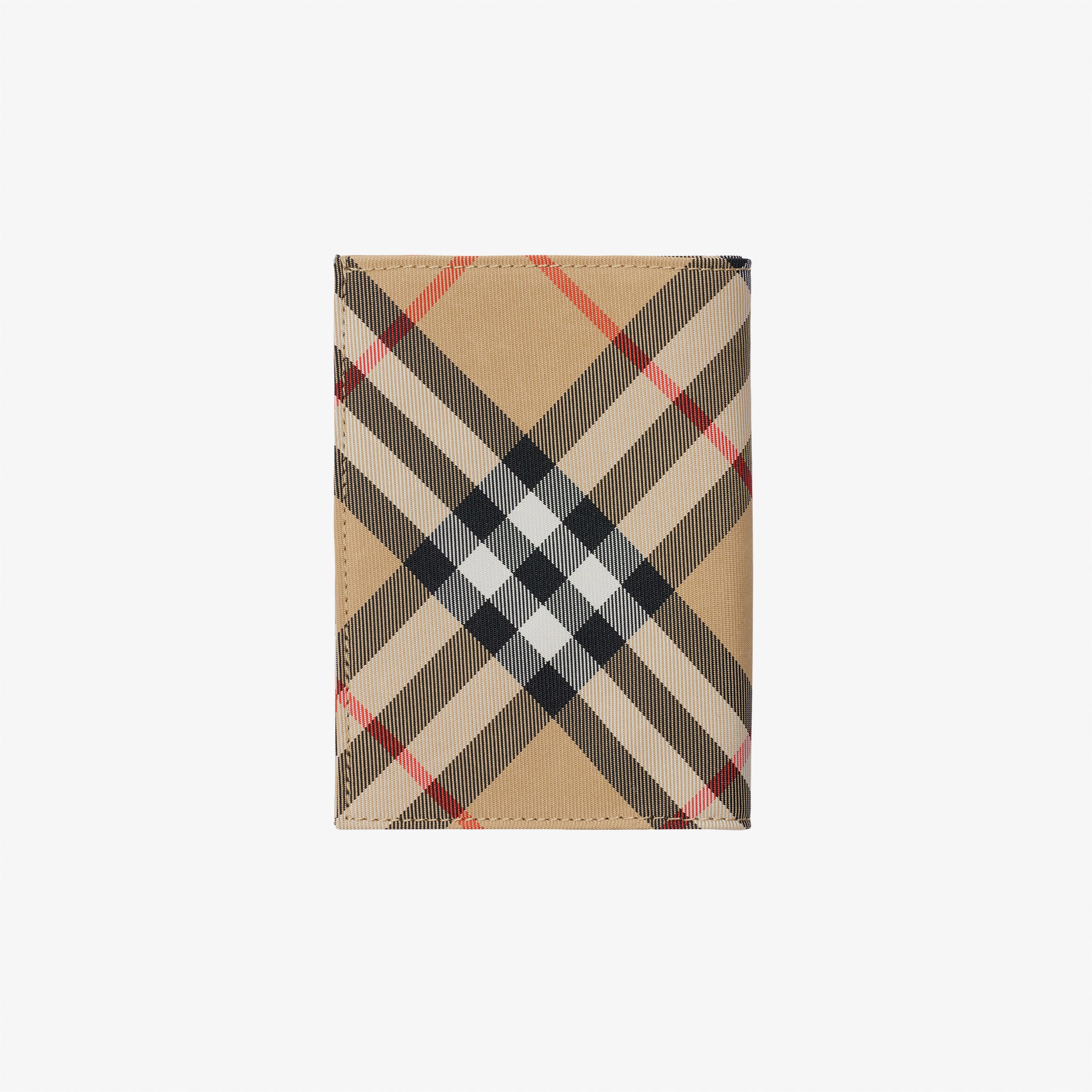 Burberry Check Passport Holder Erkek Bej Pasaport