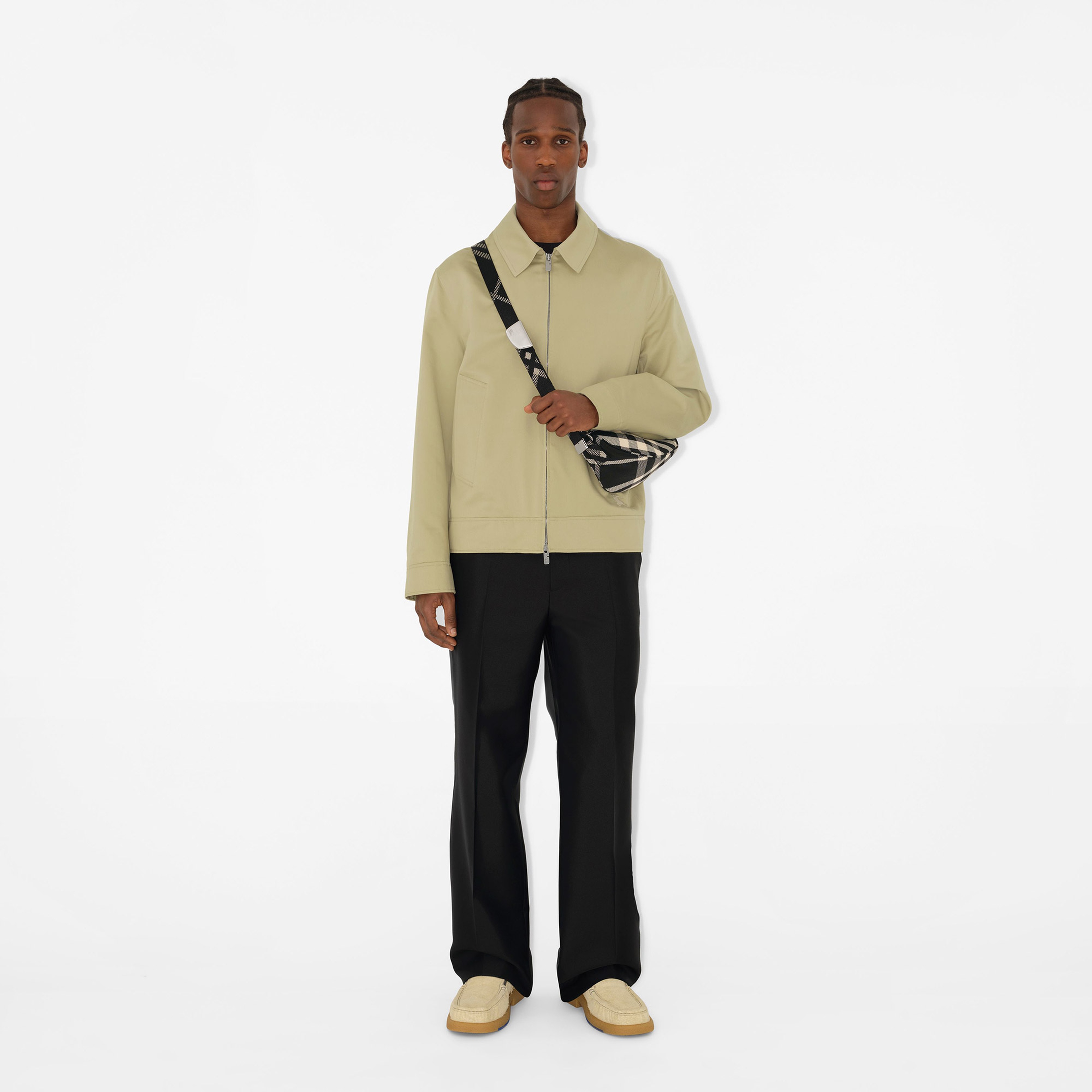 Burberry Small Shield Messenger Erkek Siyah Omuz Çantası