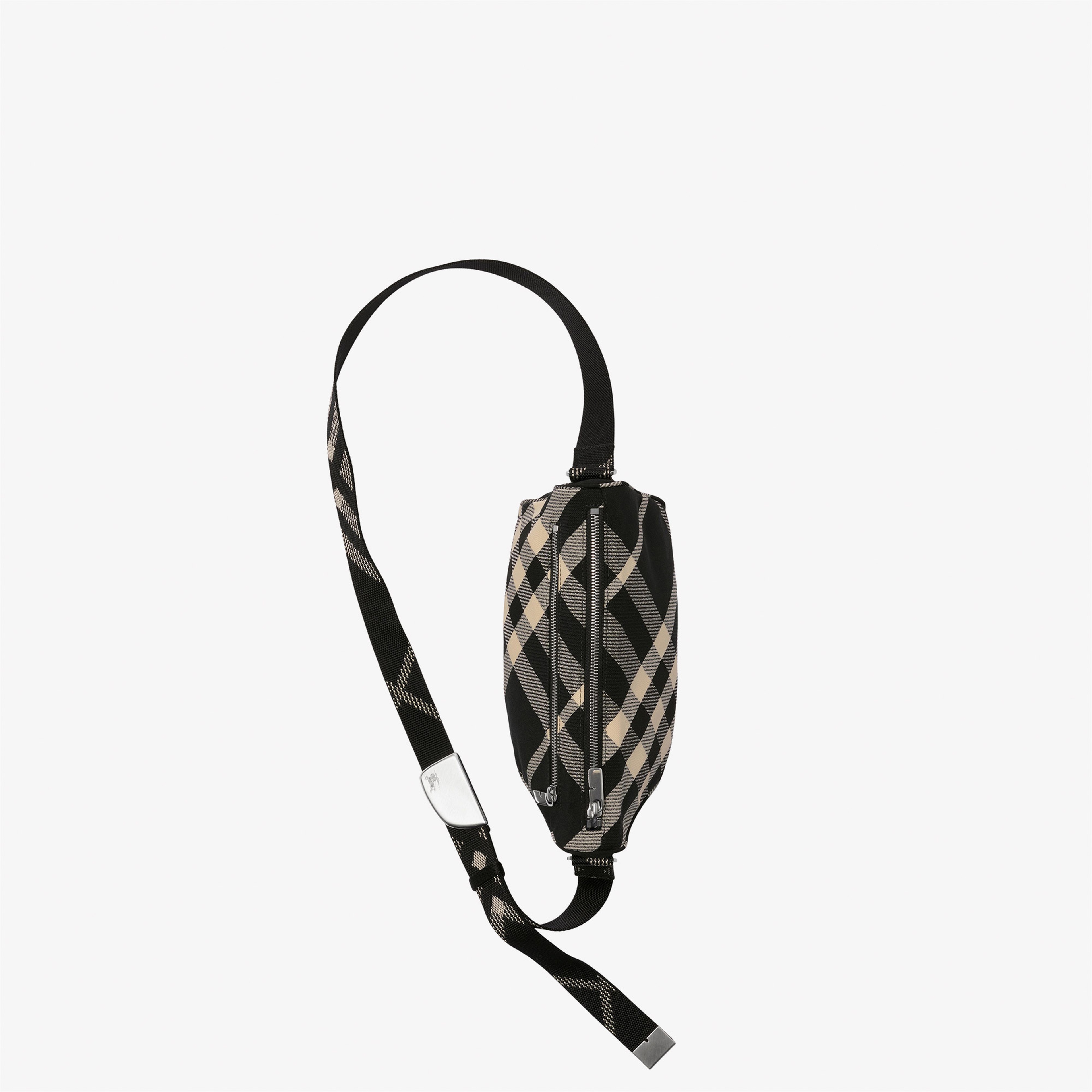 Burberry Small Shield Messenger Erkek Siyah Omuz Çantası