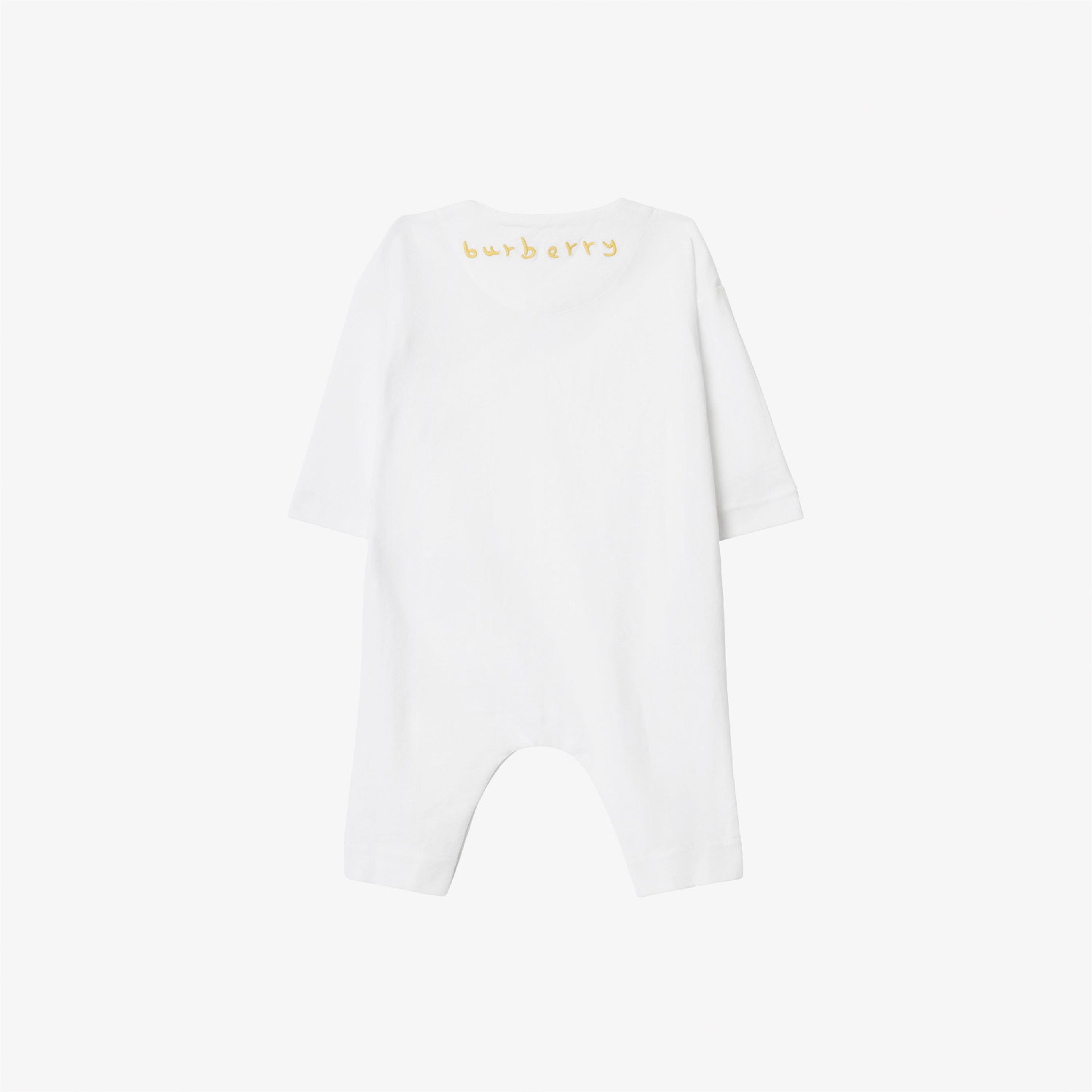 Burberry Duck Cotton Çocuk Beyaz Tulum