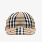 Burberry Reversible Pamuklu Baseball Çocuk Bej Şapka