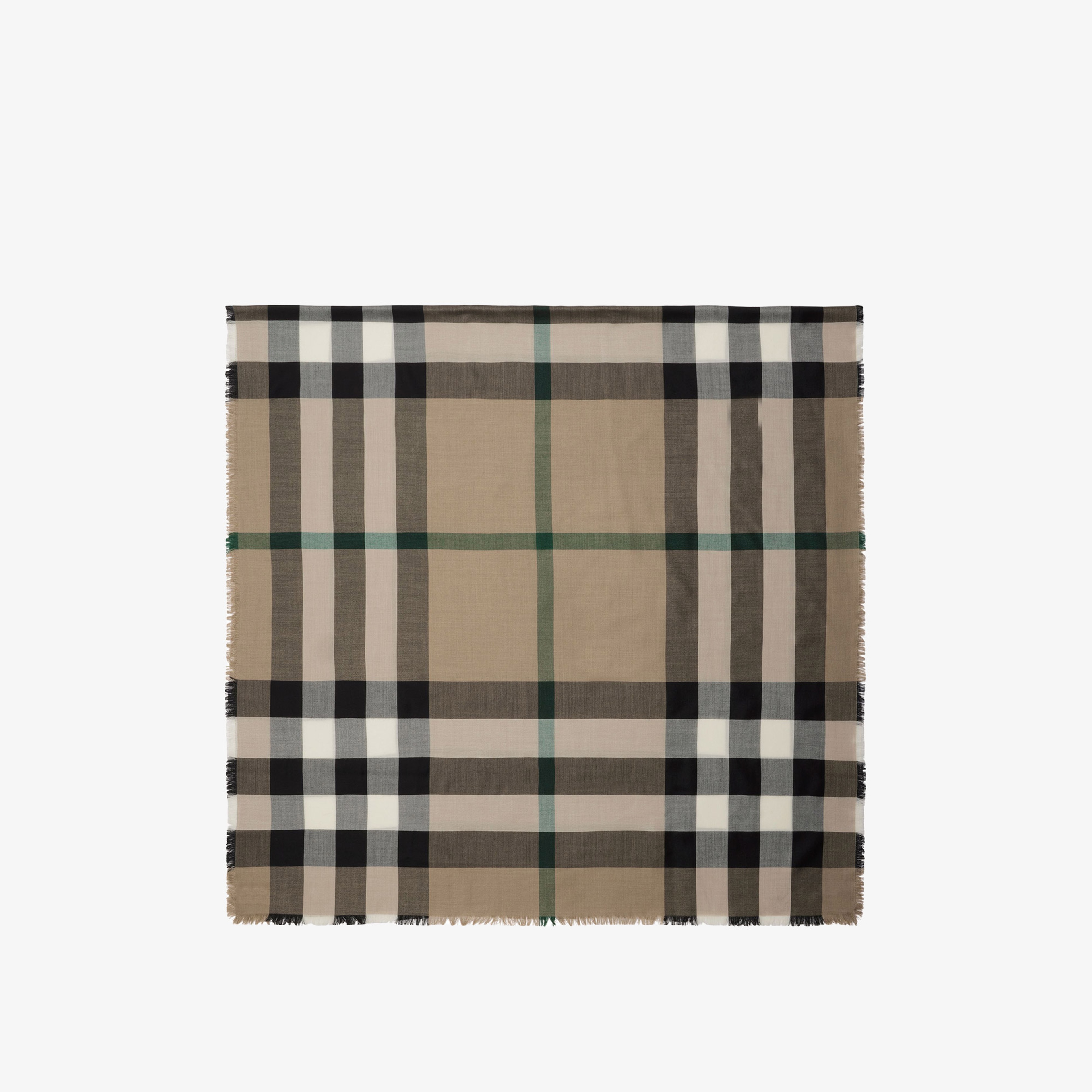 Burberry Check Kaşmir İpek Kadın Kahverengi Atkı