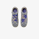 Burberry Check Knit Box Erkek Krem Rengi Spor Ayakkabı