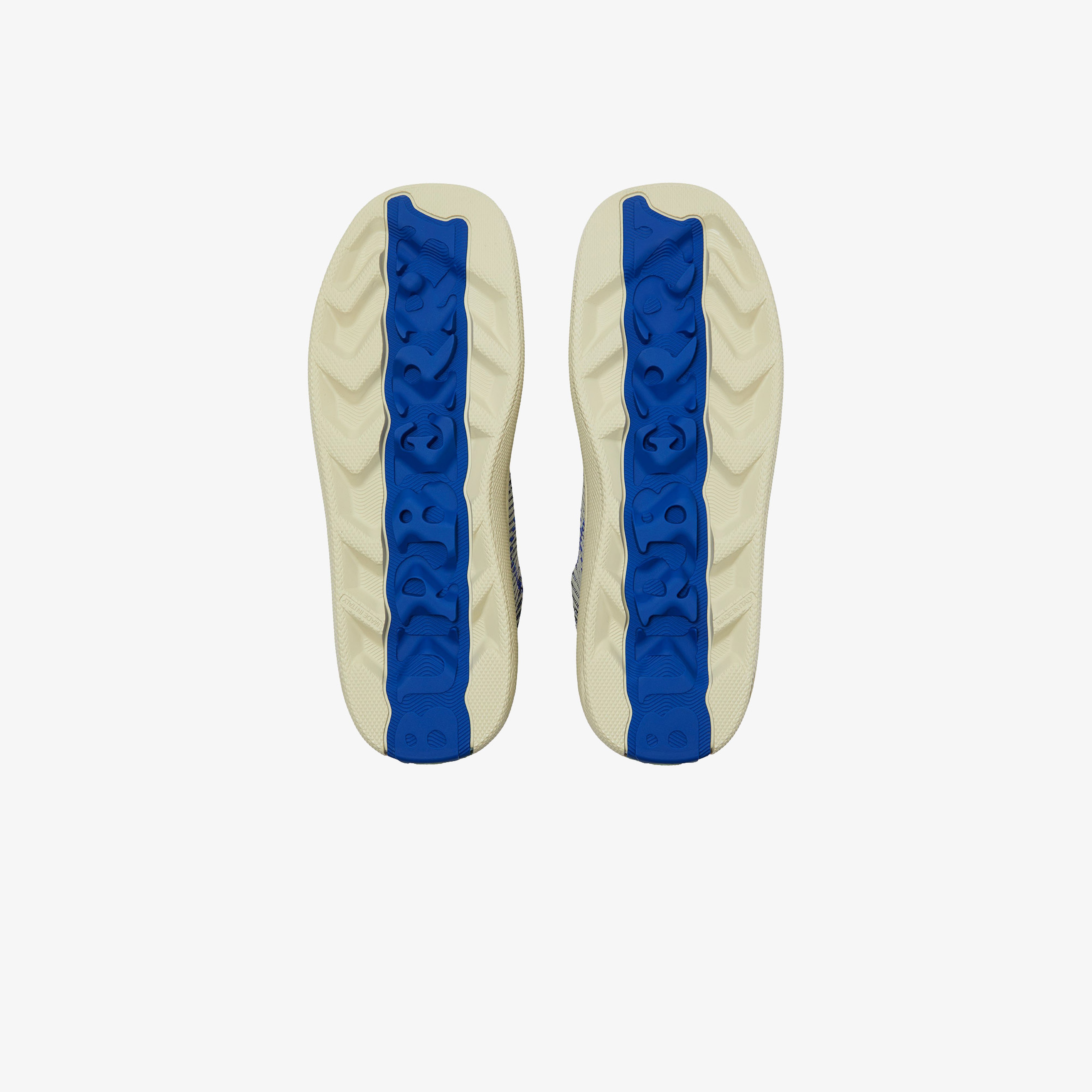 Burberry Check Knit Box Erkek Krem Rengi Spor Ayakkabı