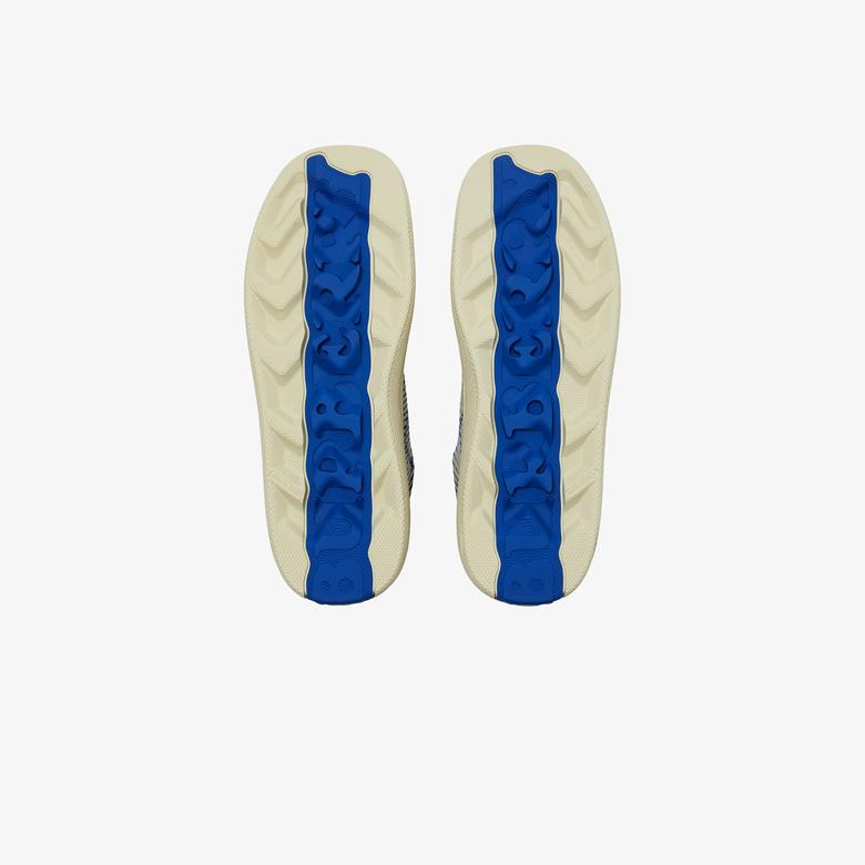 Burberry Check Knit Box Erkek Krem Rengi Spor Ayakkabı